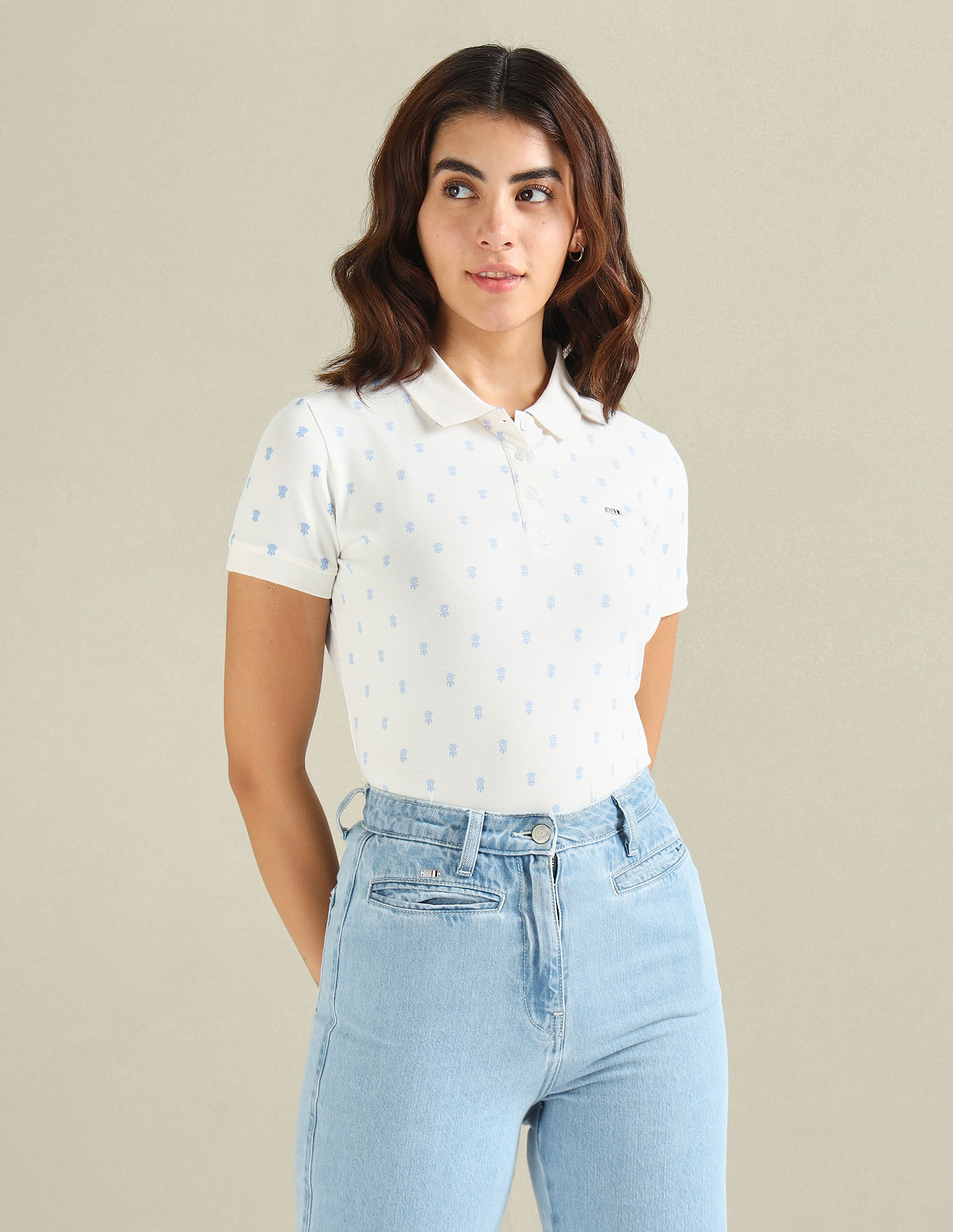 Wholesale Slim-Fit Polka-Dot Cotton Linen-Blend Shirt Manufacturer USA