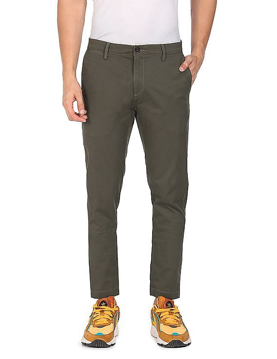 U.S. Polo Assn. Austin Tapered Fit Solid Trousers