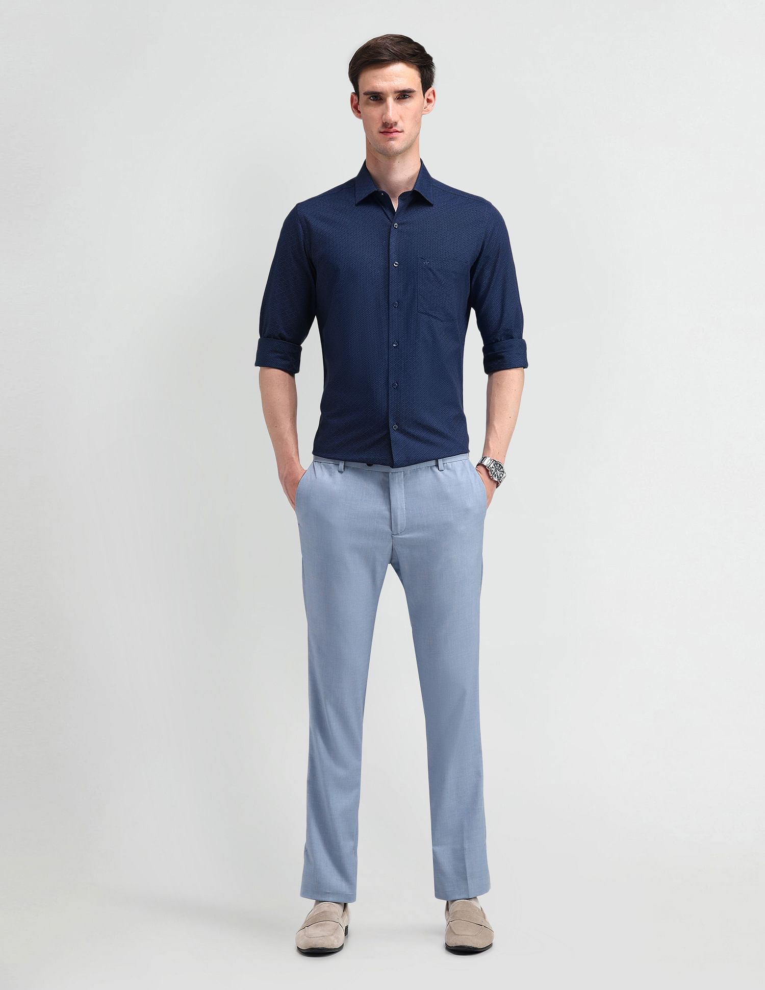 Arrow Liberty Classic Fit Textured Shirt