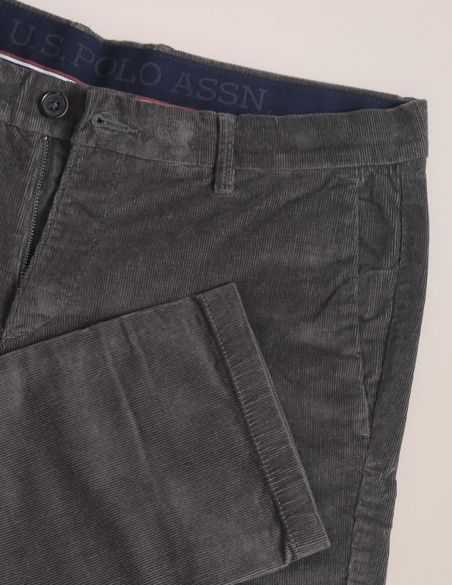 U.S. Polo Assn. Corduroy Denver Slim Fit Casual Trousers
