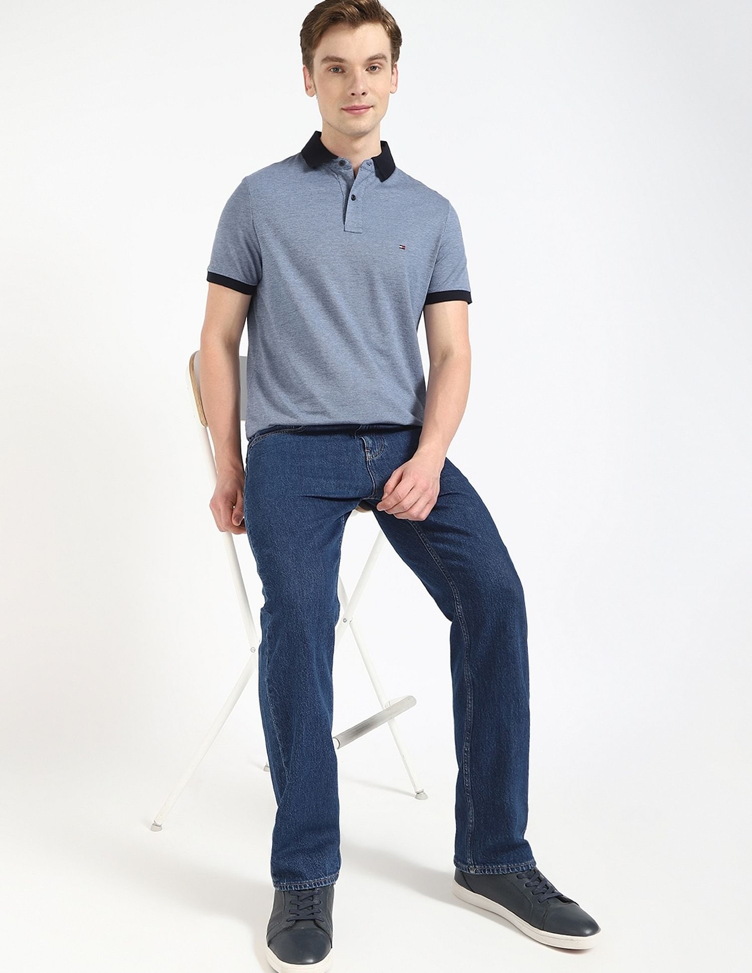 Tommy Hilfiger Solid Regular Fit Polo