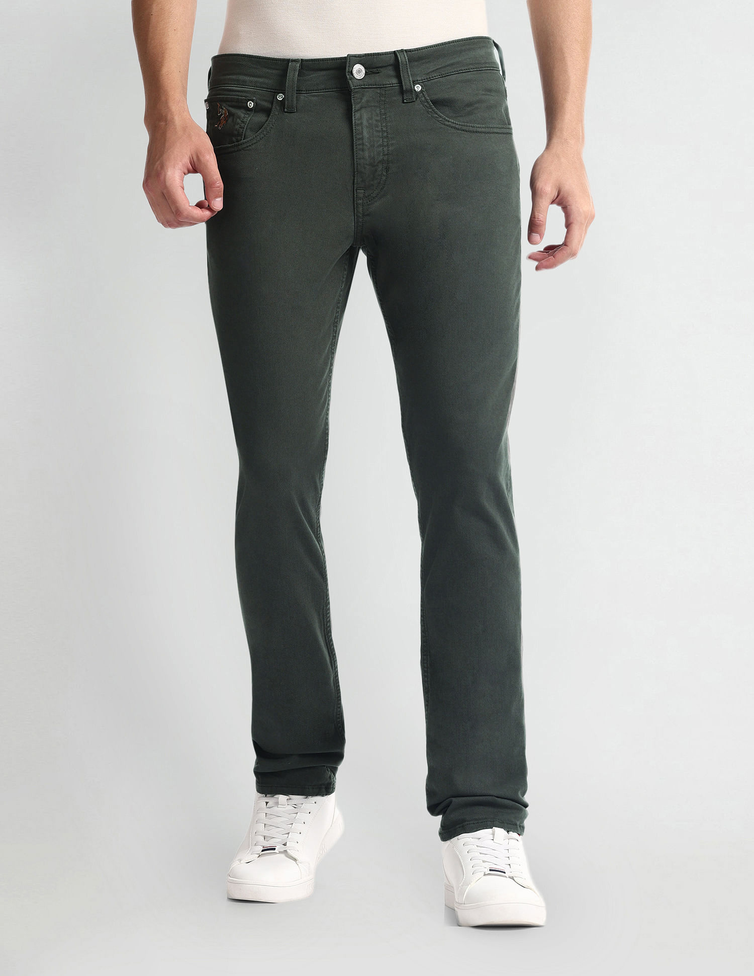 U.S. Polo Assn. Denim Co. Clean Look Green Jeans