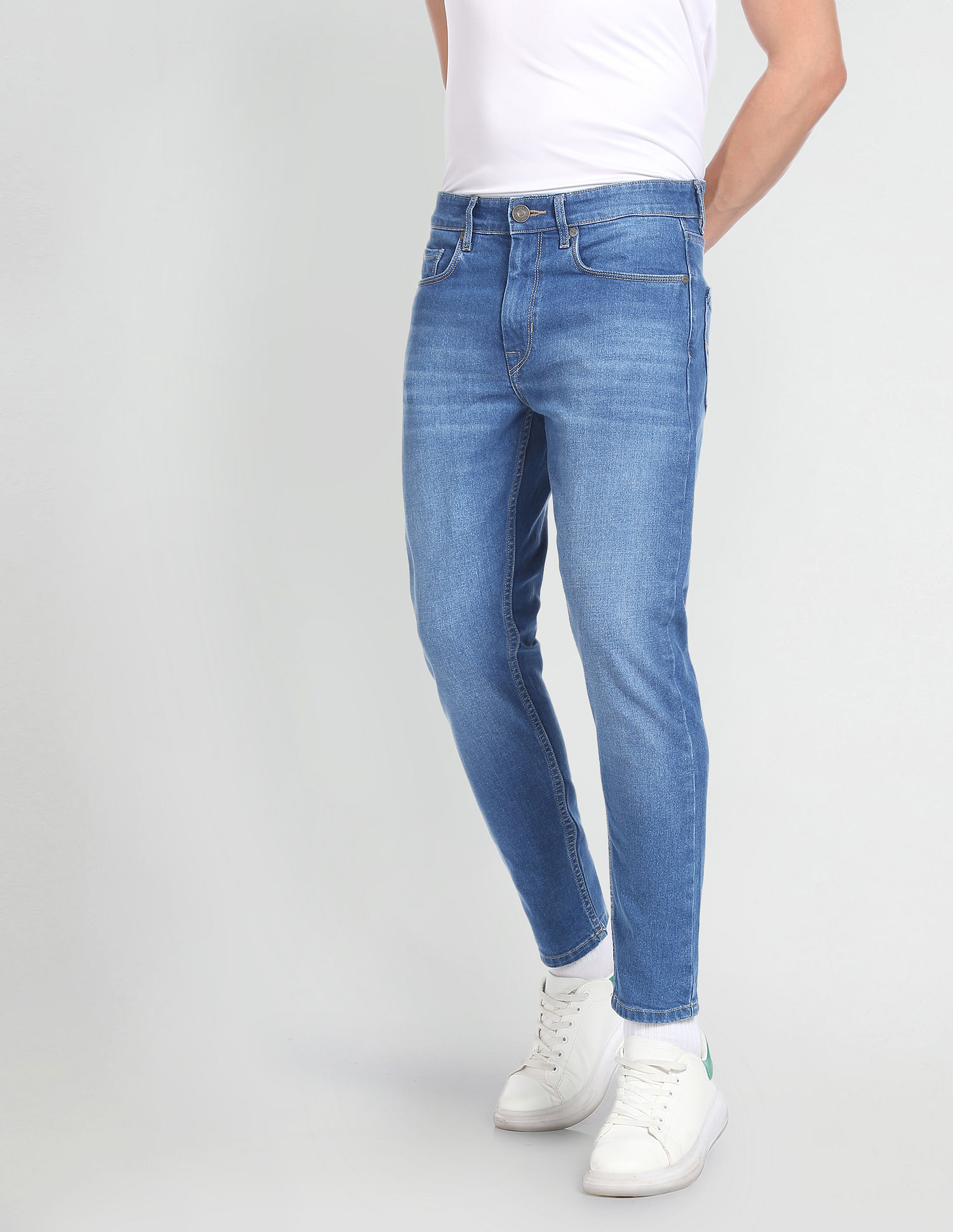 Flying Machine Stone Wash Mankle Slim Fit Jeans