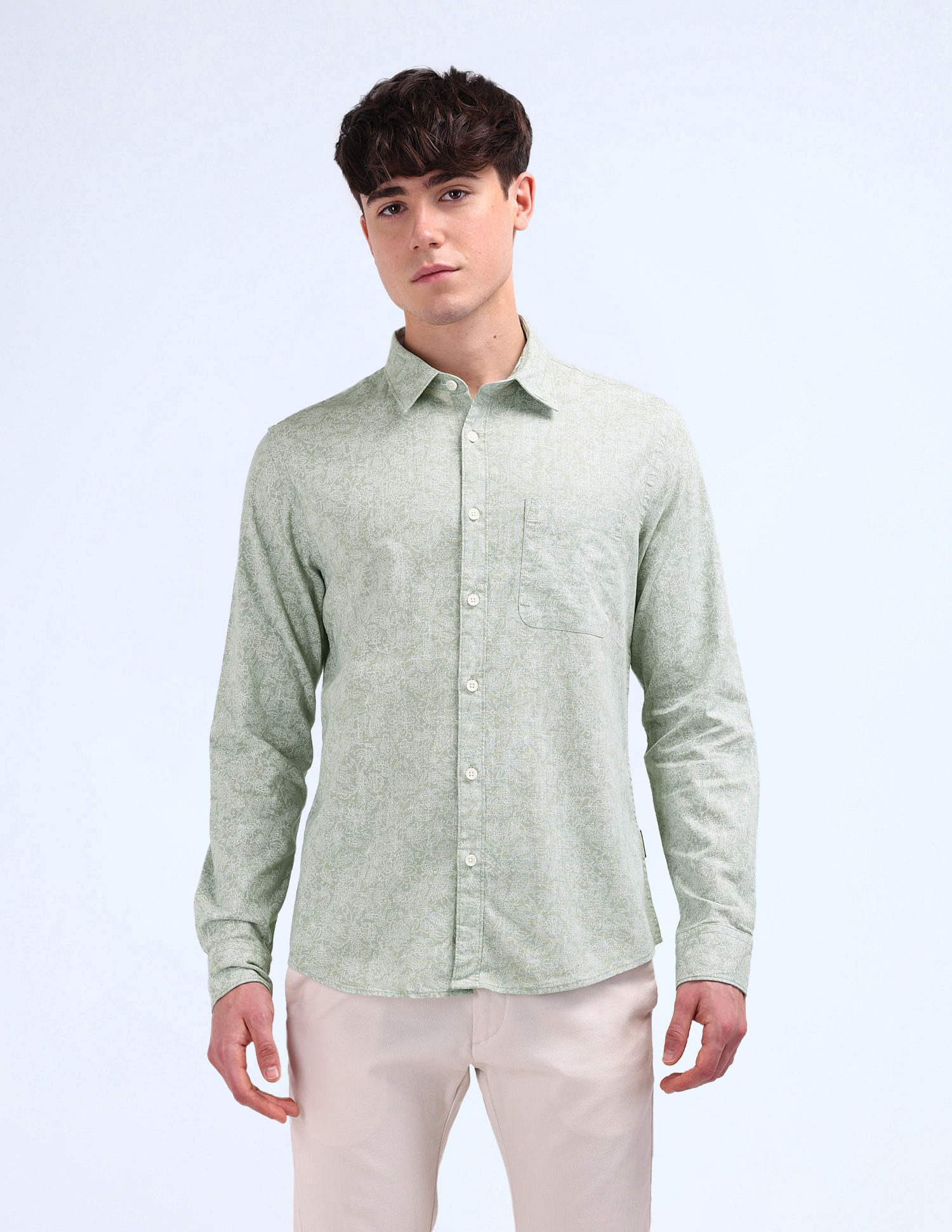 Flying Machine Slim Fit Printed Shirt