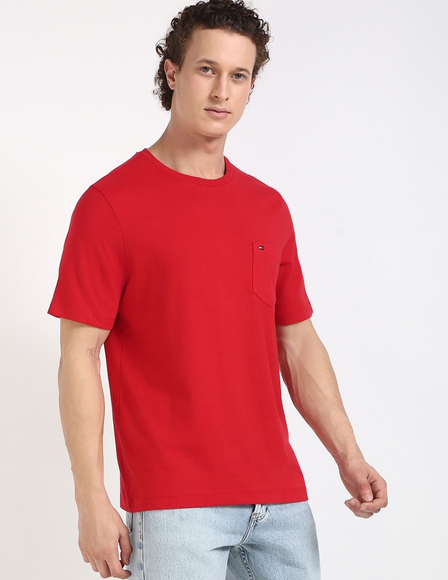 Tommy Hilfiger Solid Regular-Fit Cotton T-Shirt