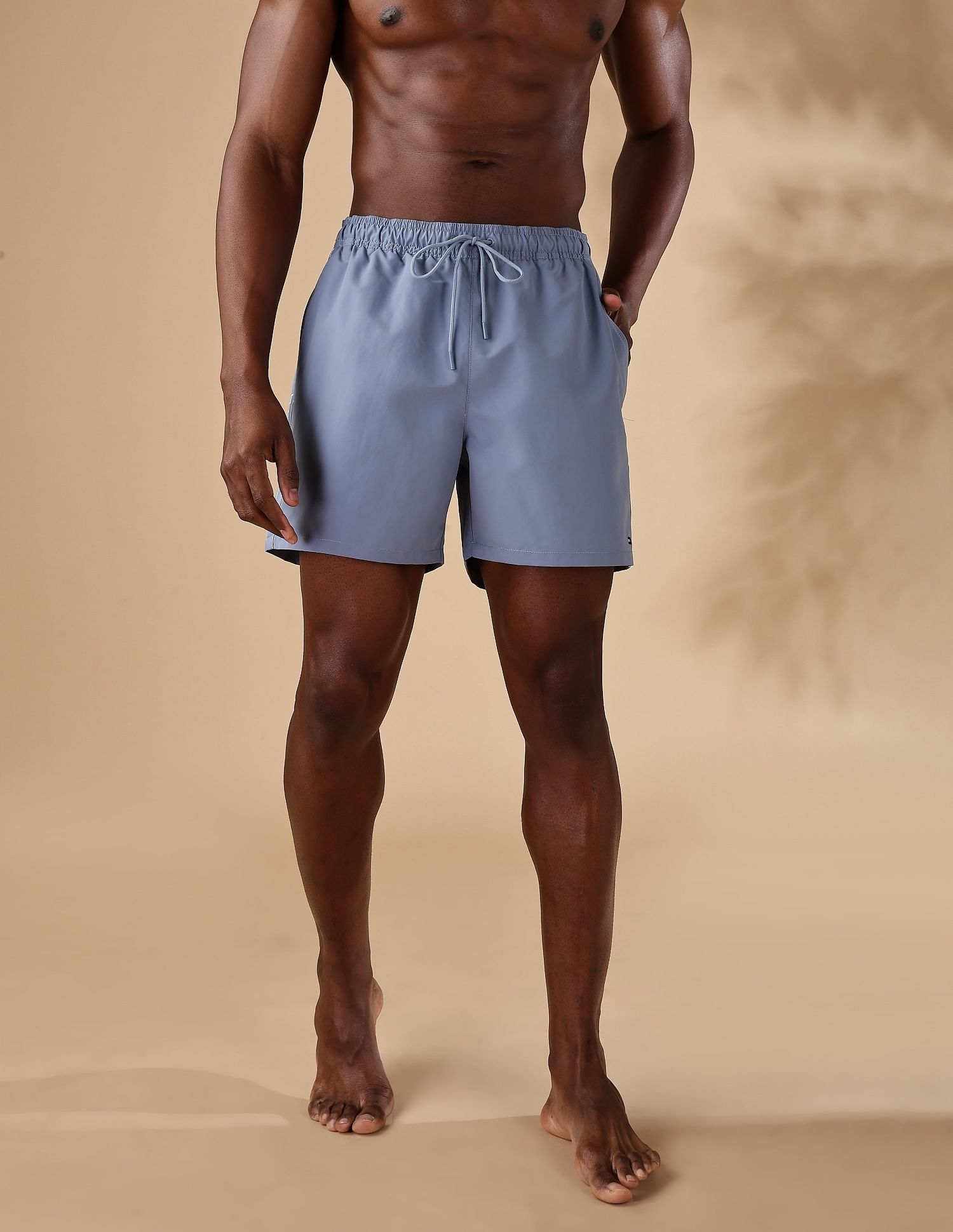Tommy Hilfiger Regular-Fit Solid Mid Rise Shorts