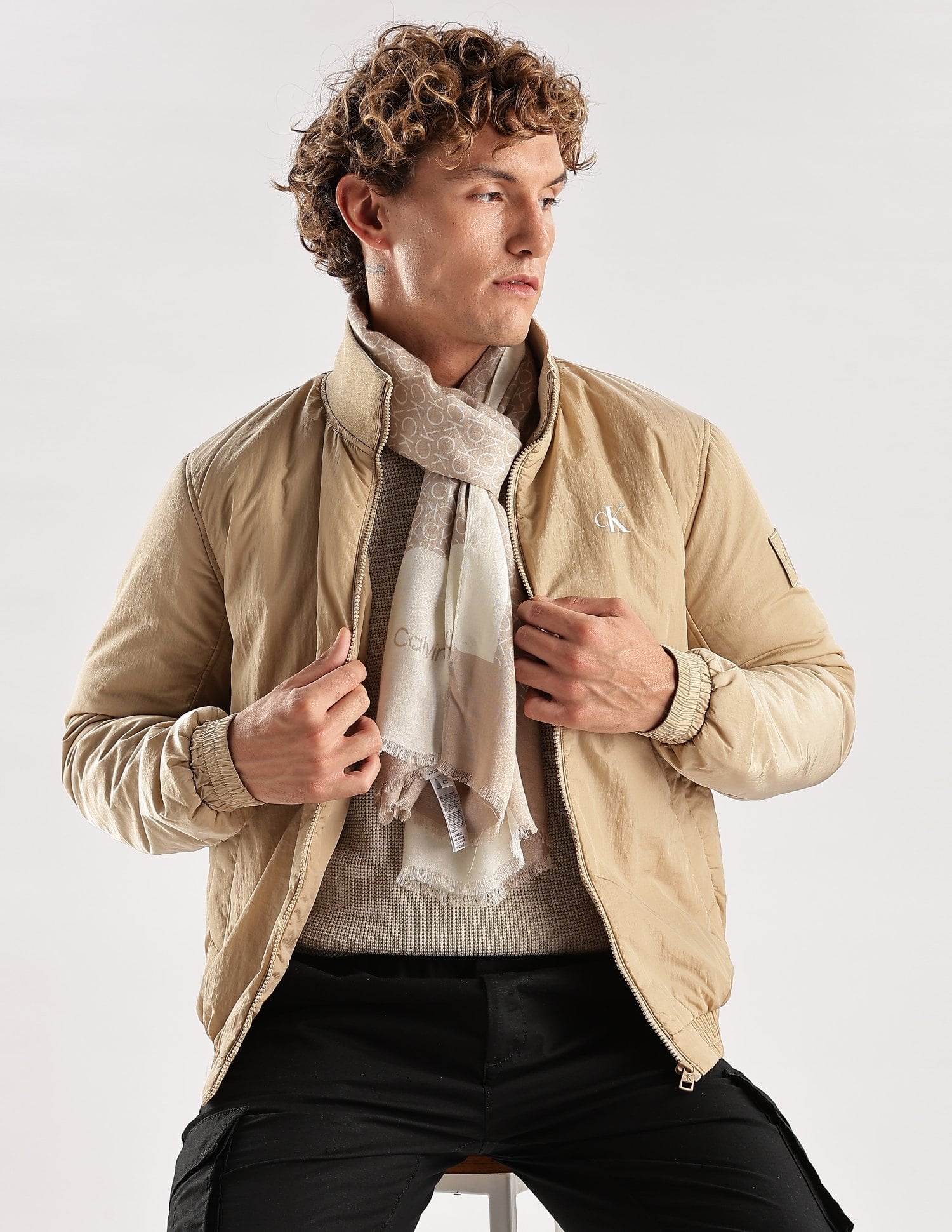 Buy Calvin Klein Jeans Solid Regular-Fit Nylon Jacket - NNNOW.com
