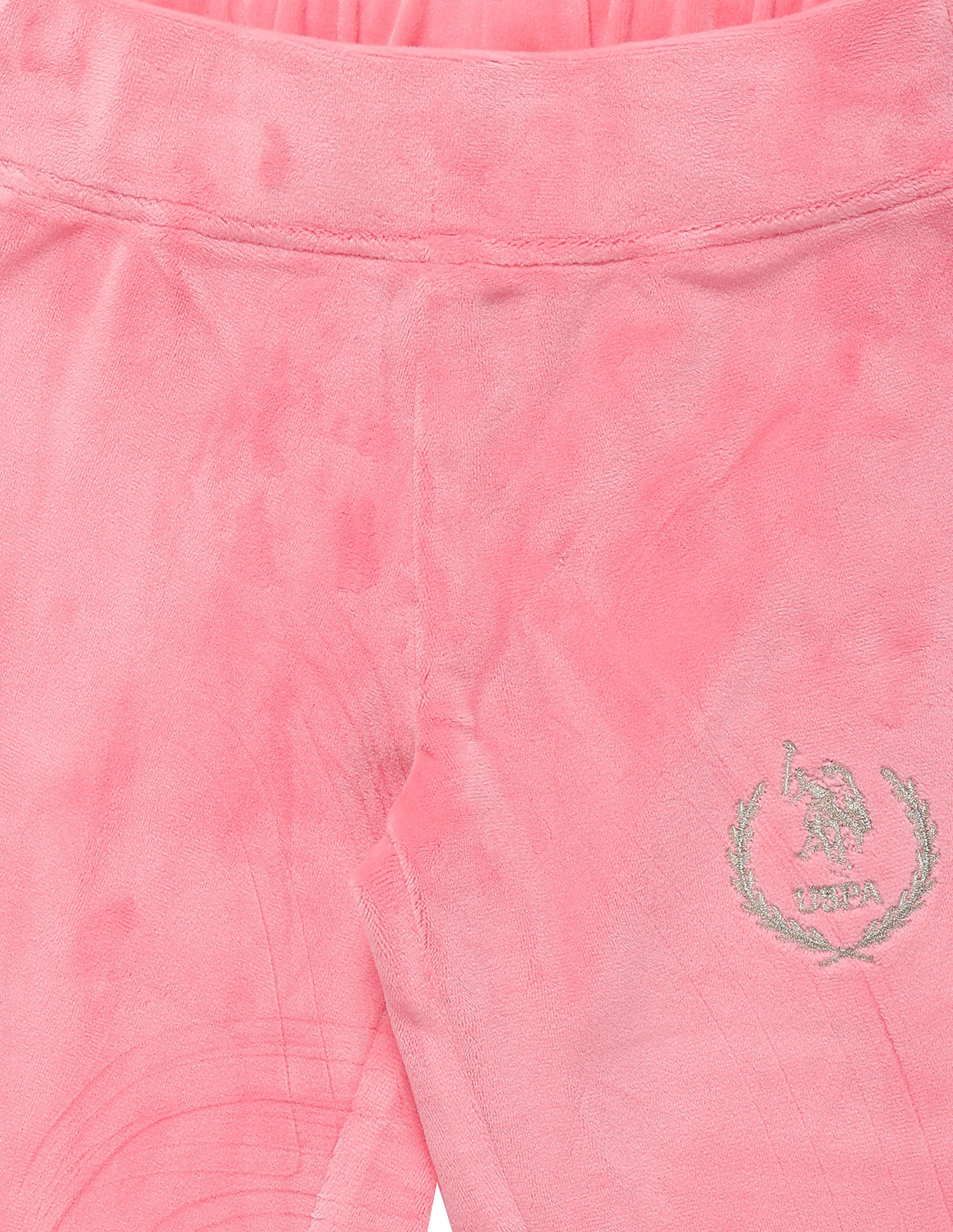 U.S. Polo Assn. Kids Girls Embroidered Logo Track Pants