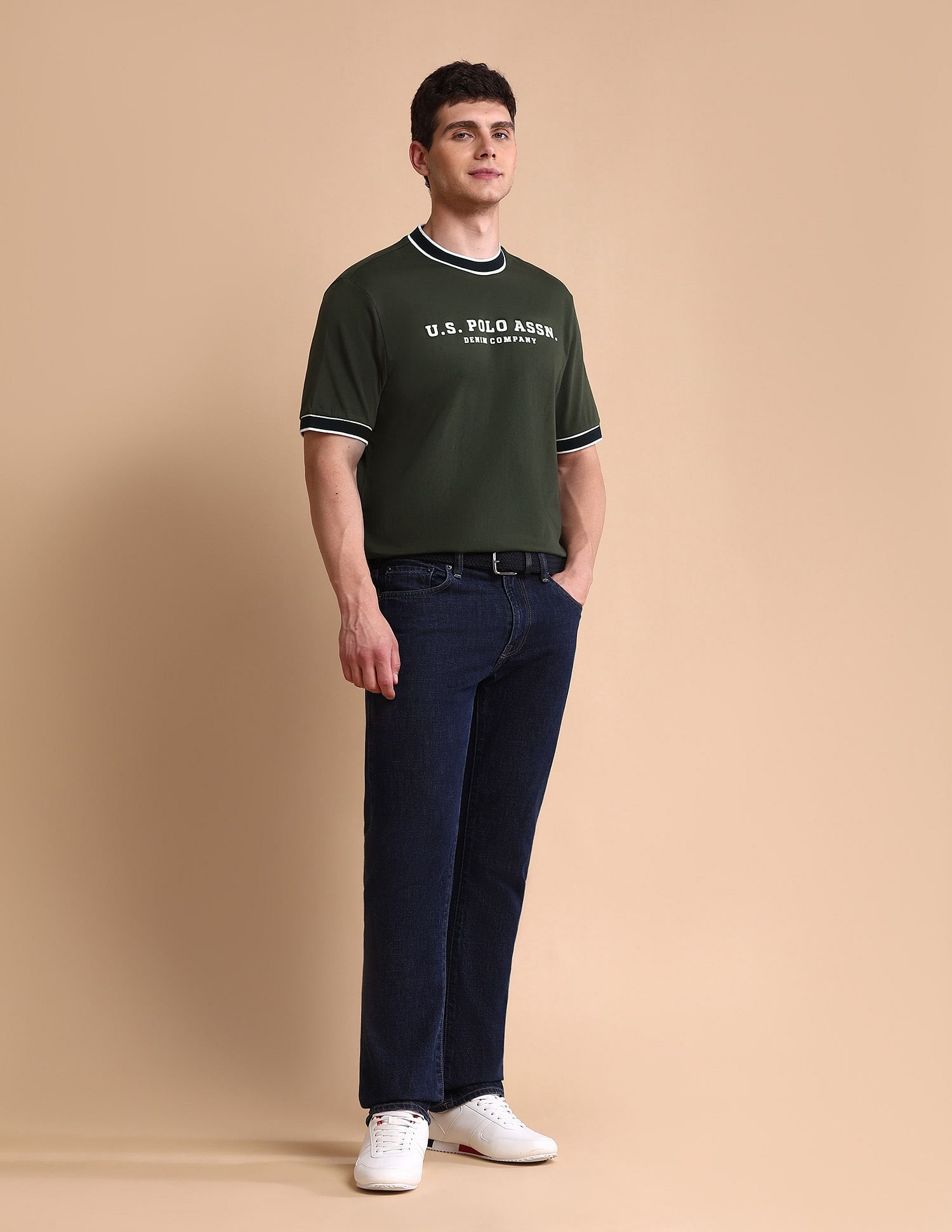 U.S. Polo Assn. Denim Co. Pure Cotton Muscle Fit T-Shirt
