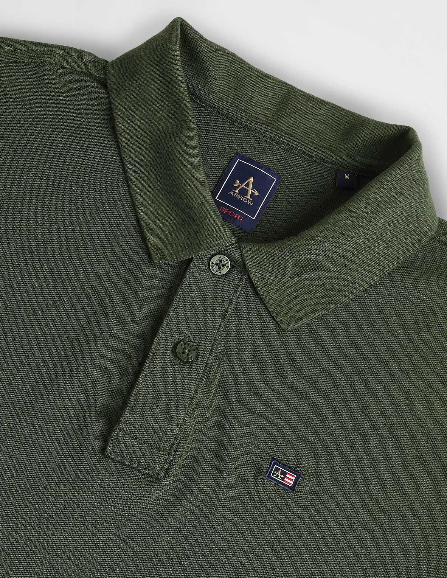 Arrow Sports Short Sleeve Solid Polo Shirt