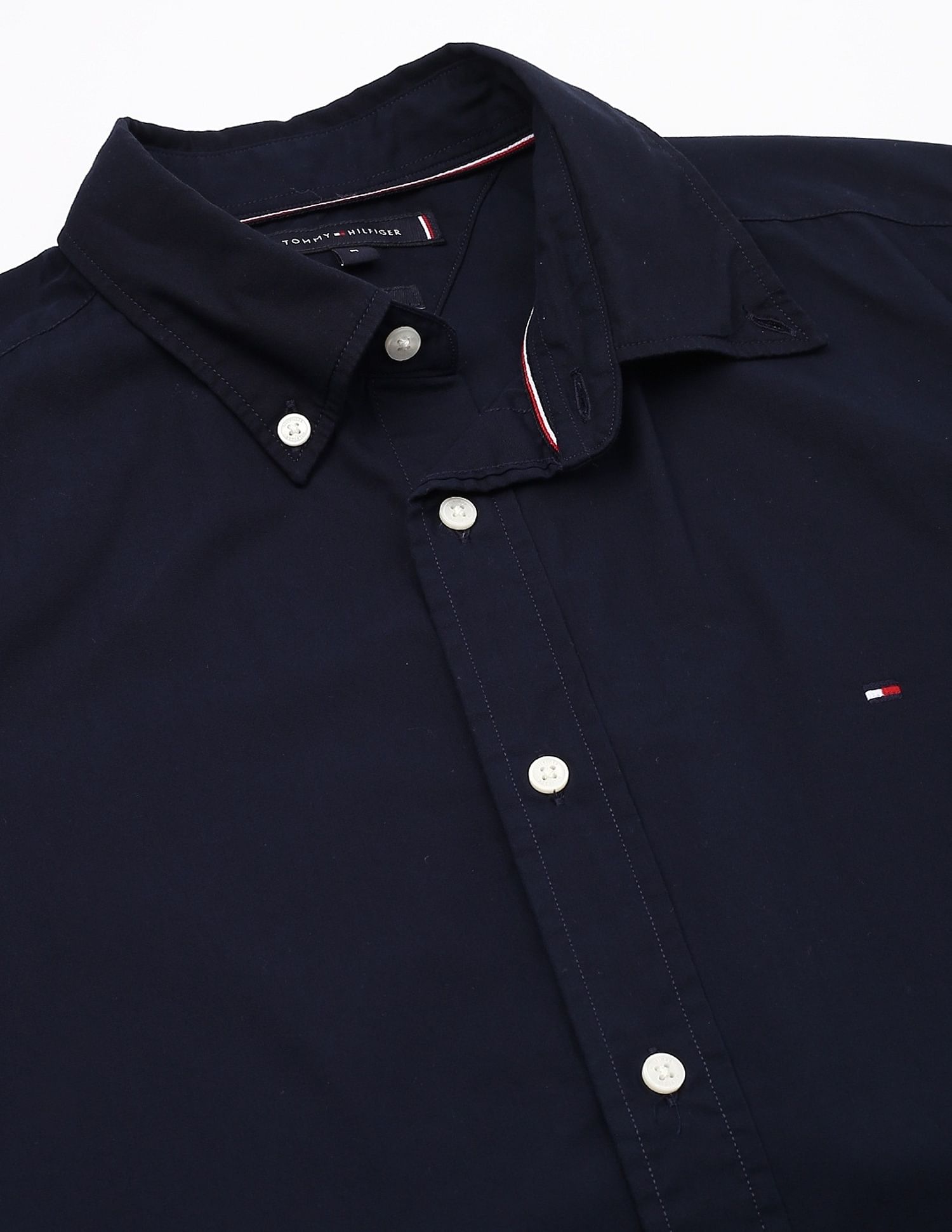 Tommy Hilfiger Solid Regular-Fit Poplin Woven Shirt