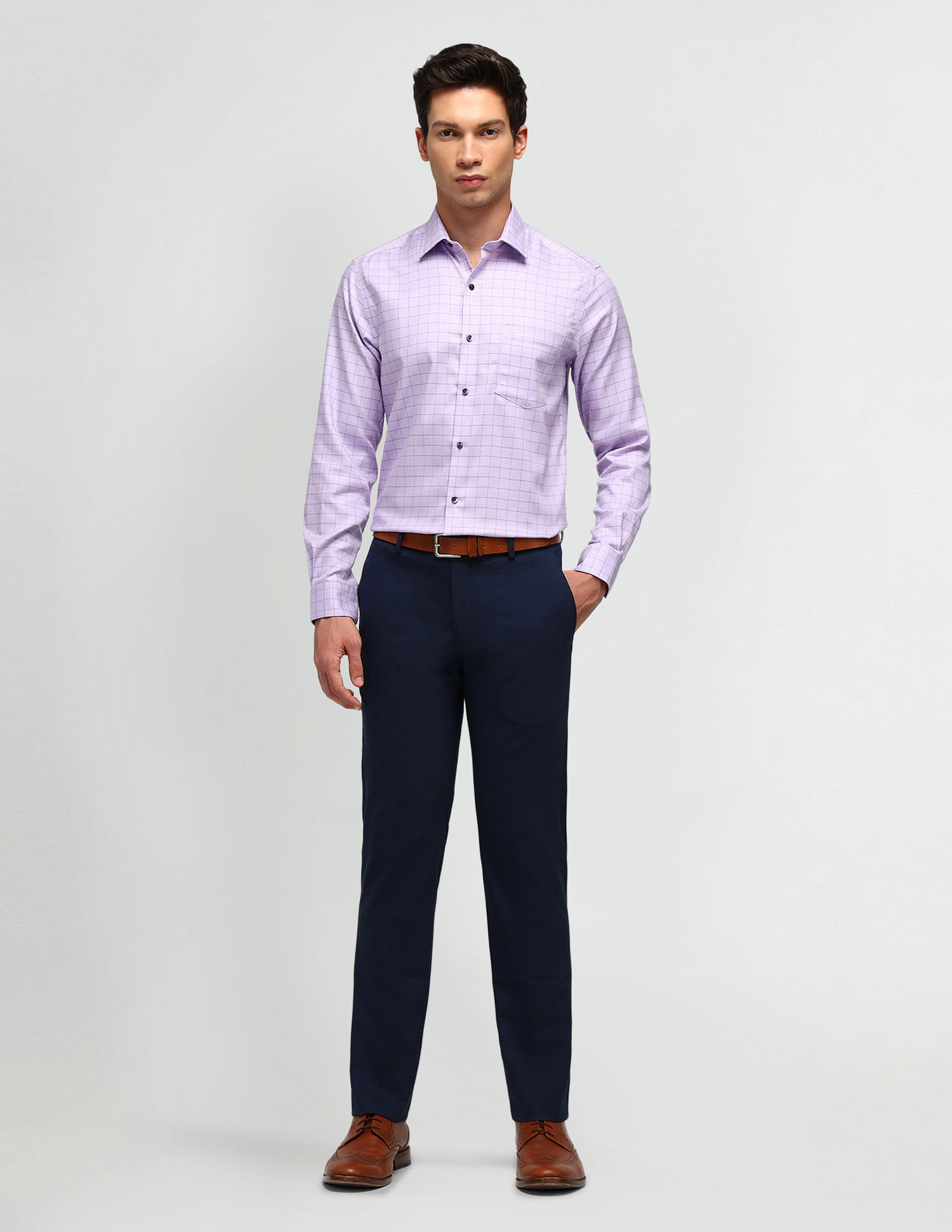 Arrow Slim Fit All-Over Pattern Shirt
