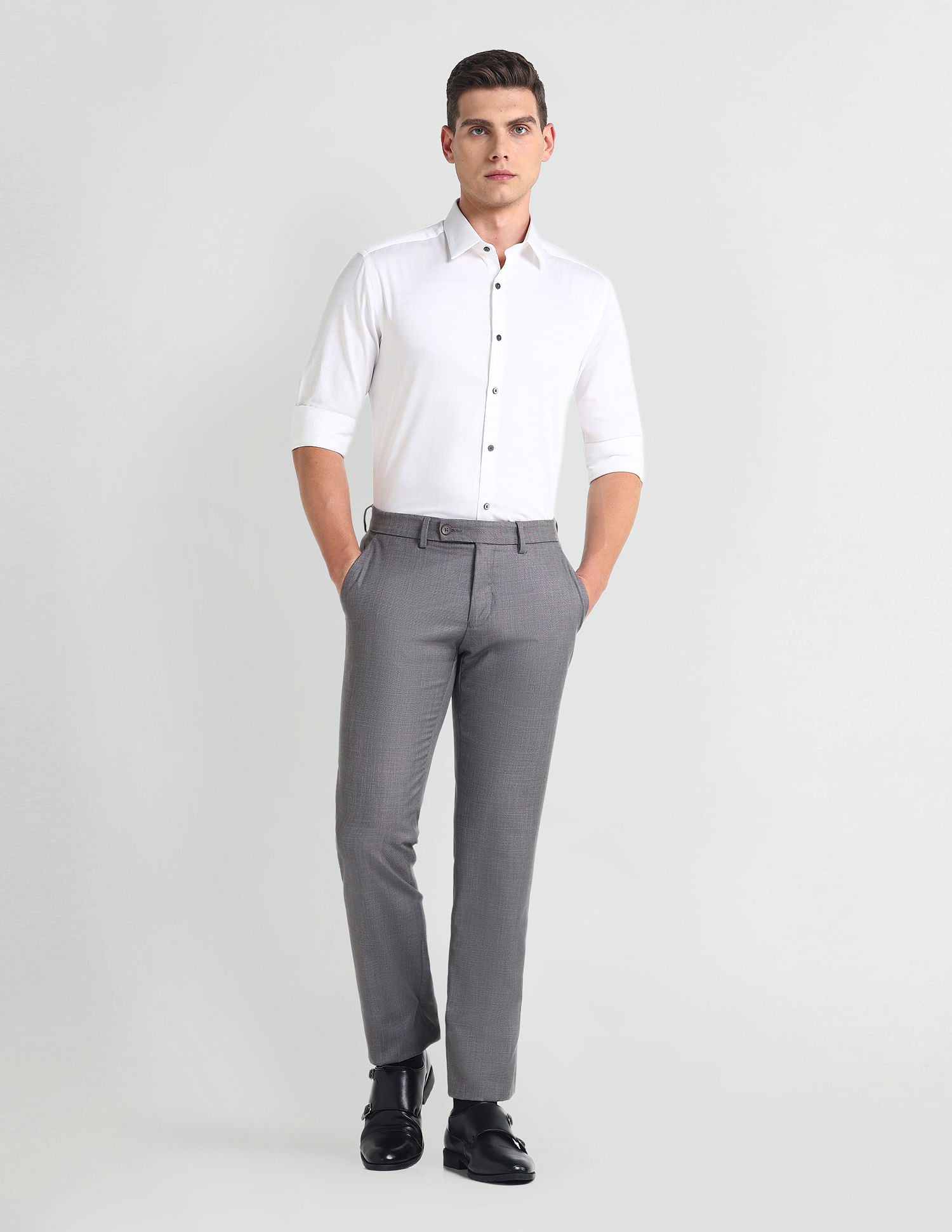 Arrow Pure Cotton Manhattan Slim Fit Shirt