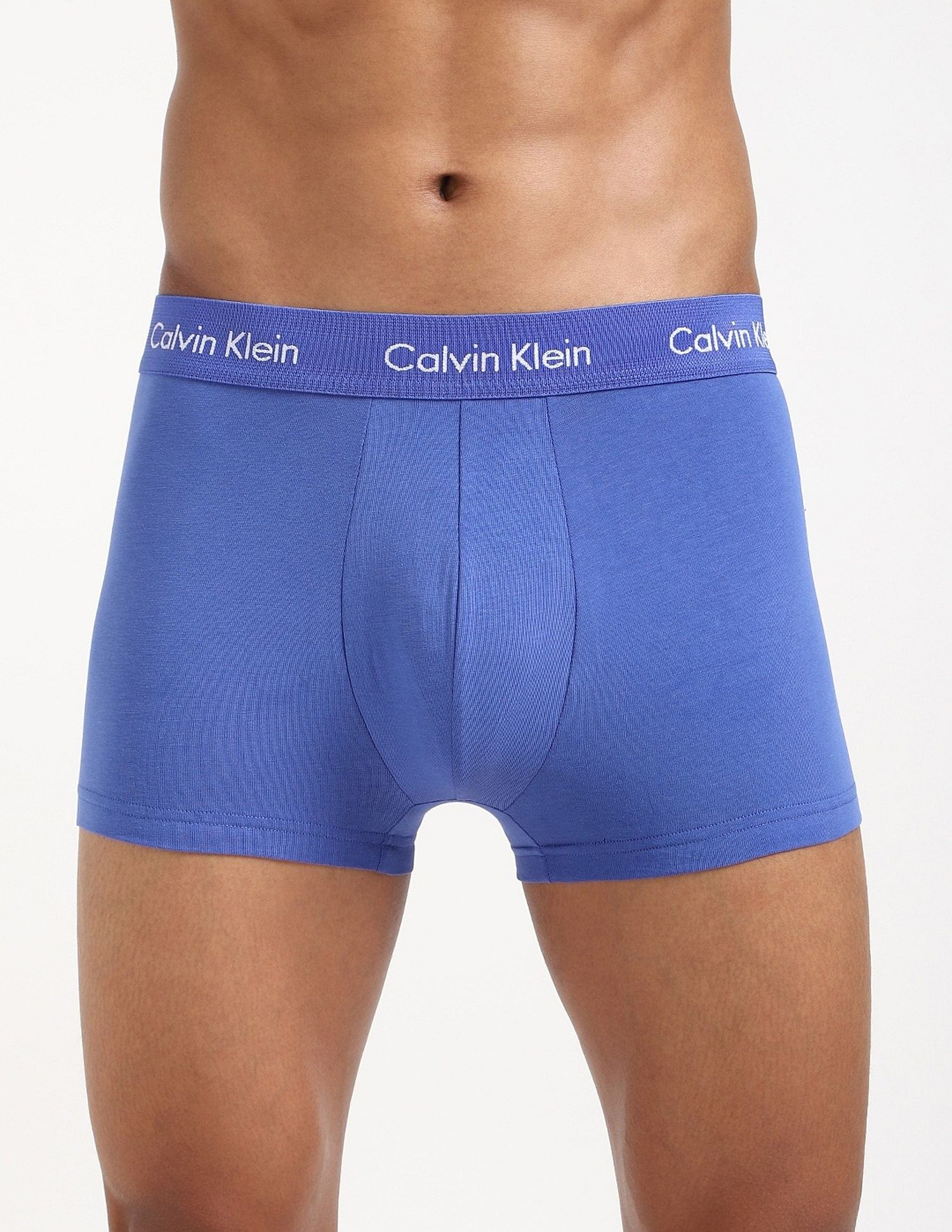 Calvin Klein Underwear Mid Rise Solid Multi Trunks - Pack Of 3