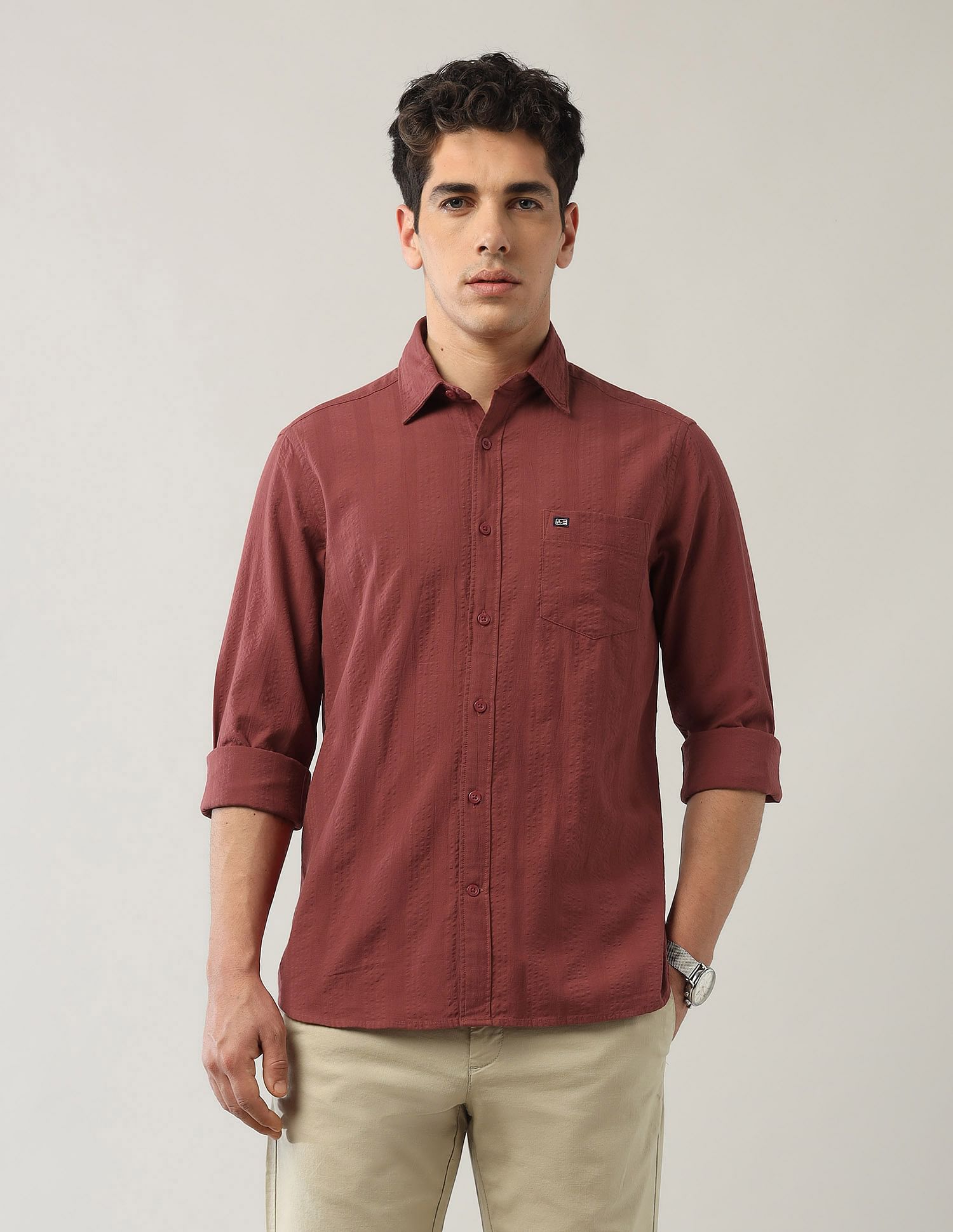 Arrow Sport Textured Regular Fit Shirt