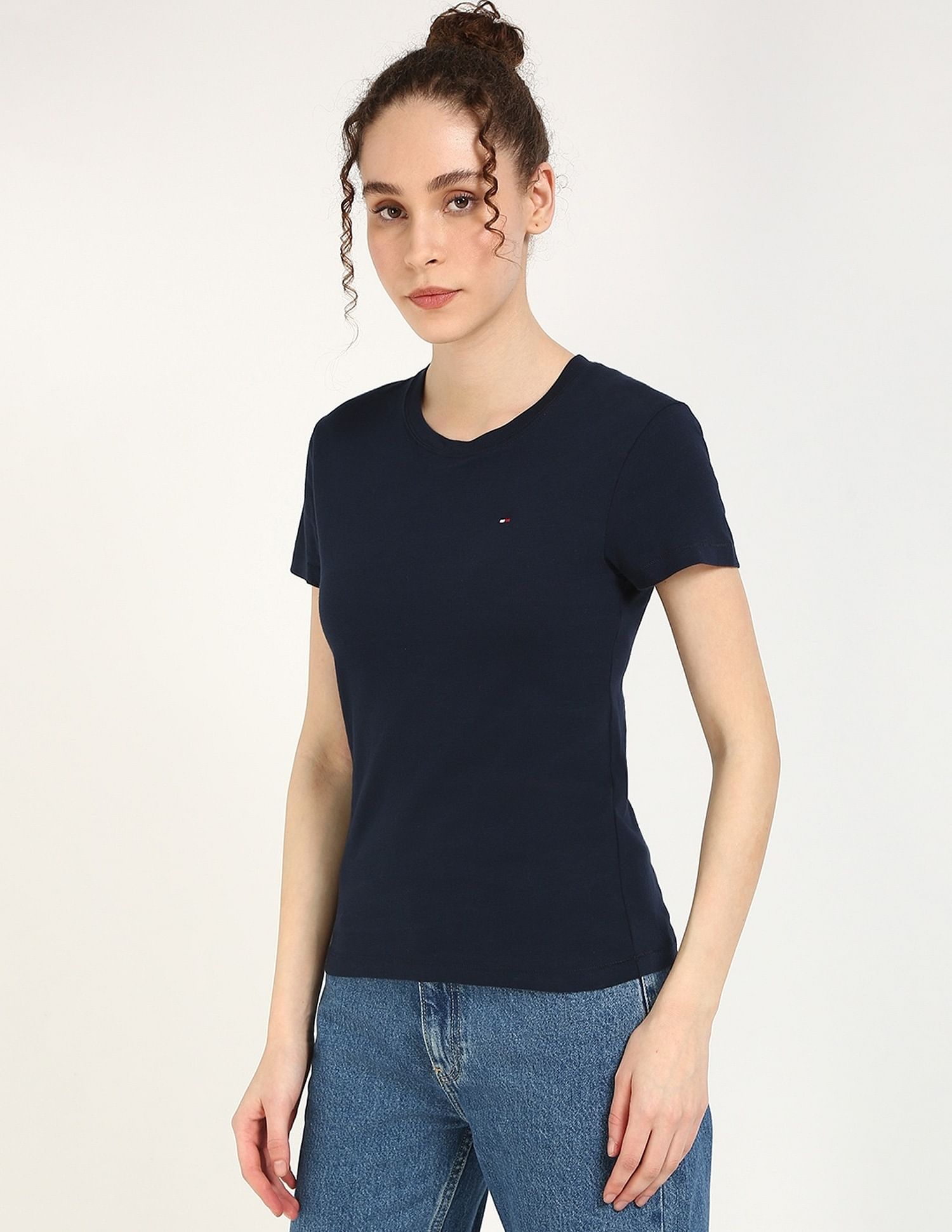 Tommy Hilfiger Solid Regular-Fit Cotton T-Shirt