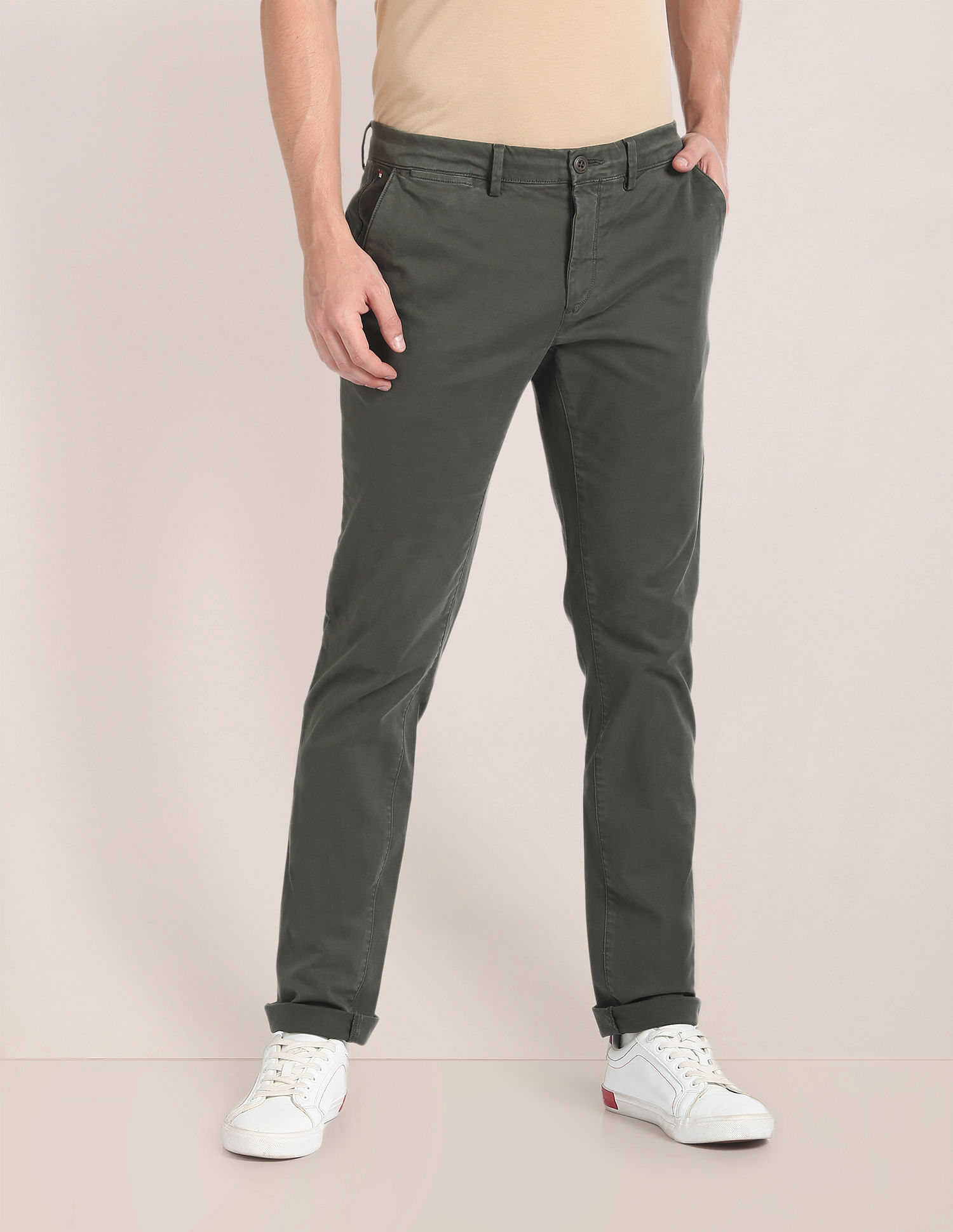 Comfort fit cotton jogger trousers for men Pompeian Red La Martina | Shop  Online