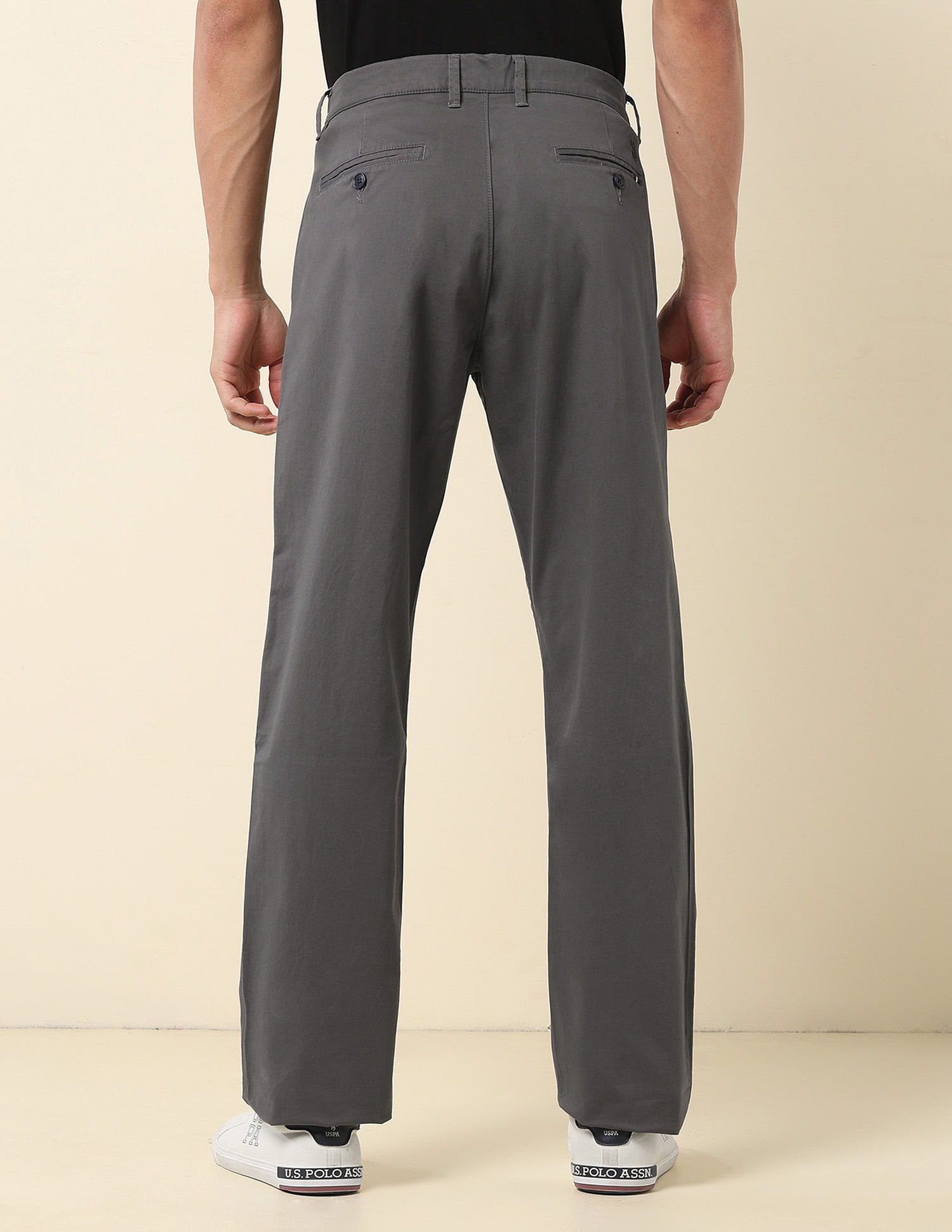 U.S. Polo Assn. Riley Straight Fit Twill Trousers