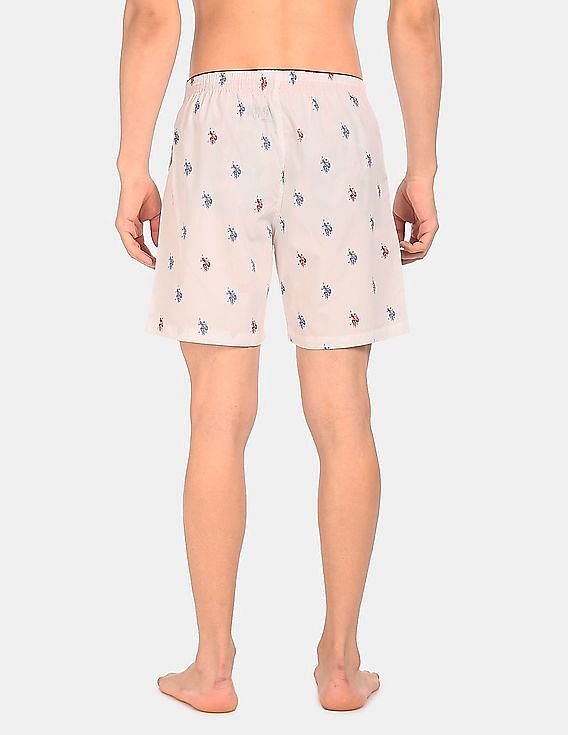 USPA Innerwear Signature Logo Print Cotton I710 Boxers - Pack Of 1