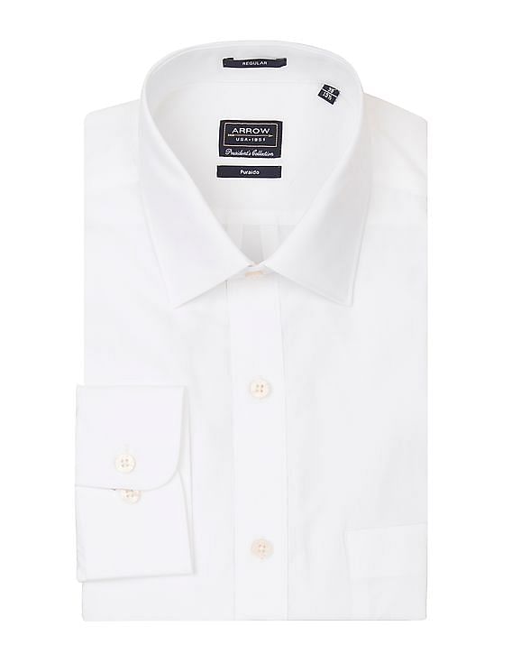Arrow Solid Regular Fit Shirt