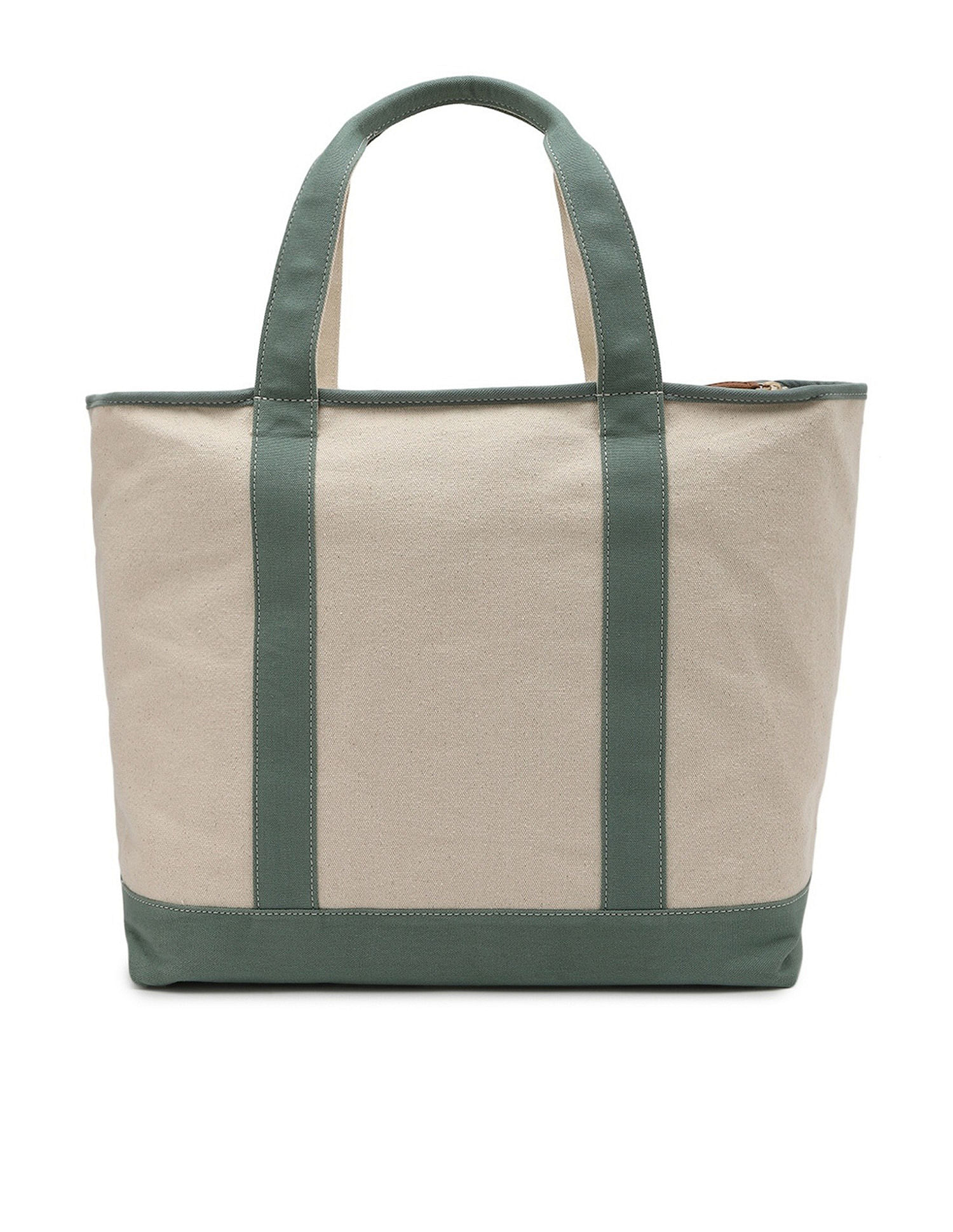 Tommy Hilfiger Colorblock Green Cotton Handbags