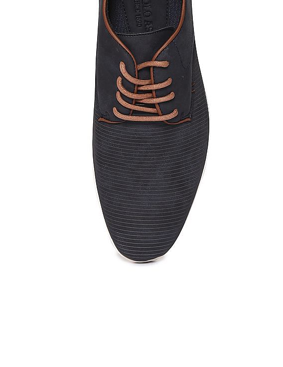 U.S. Polo Assn. Contrast Lace Striped Orlov Derby Shoes