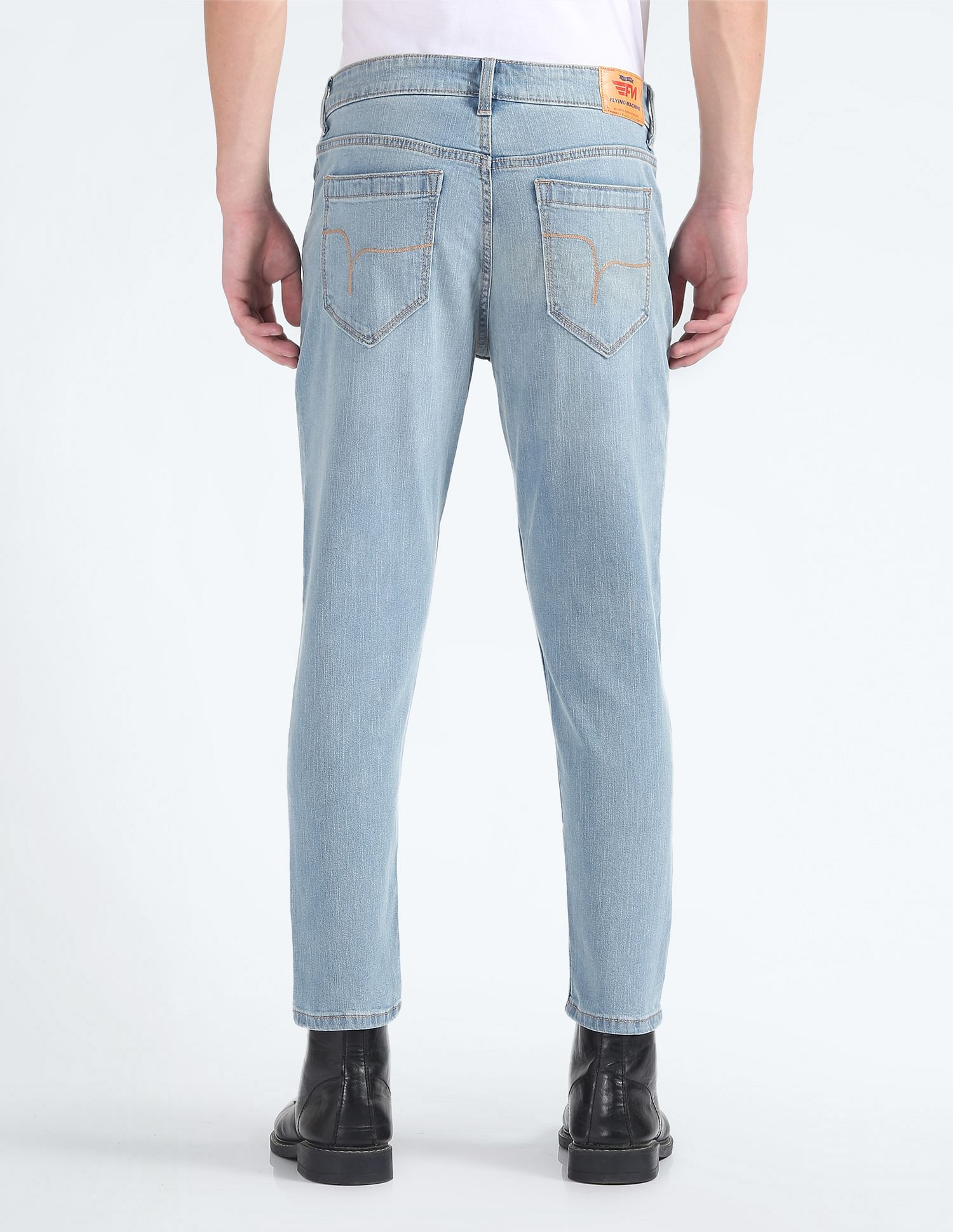 Flying Machine MJ Mankle Slim Fit Stone Wash Jeans