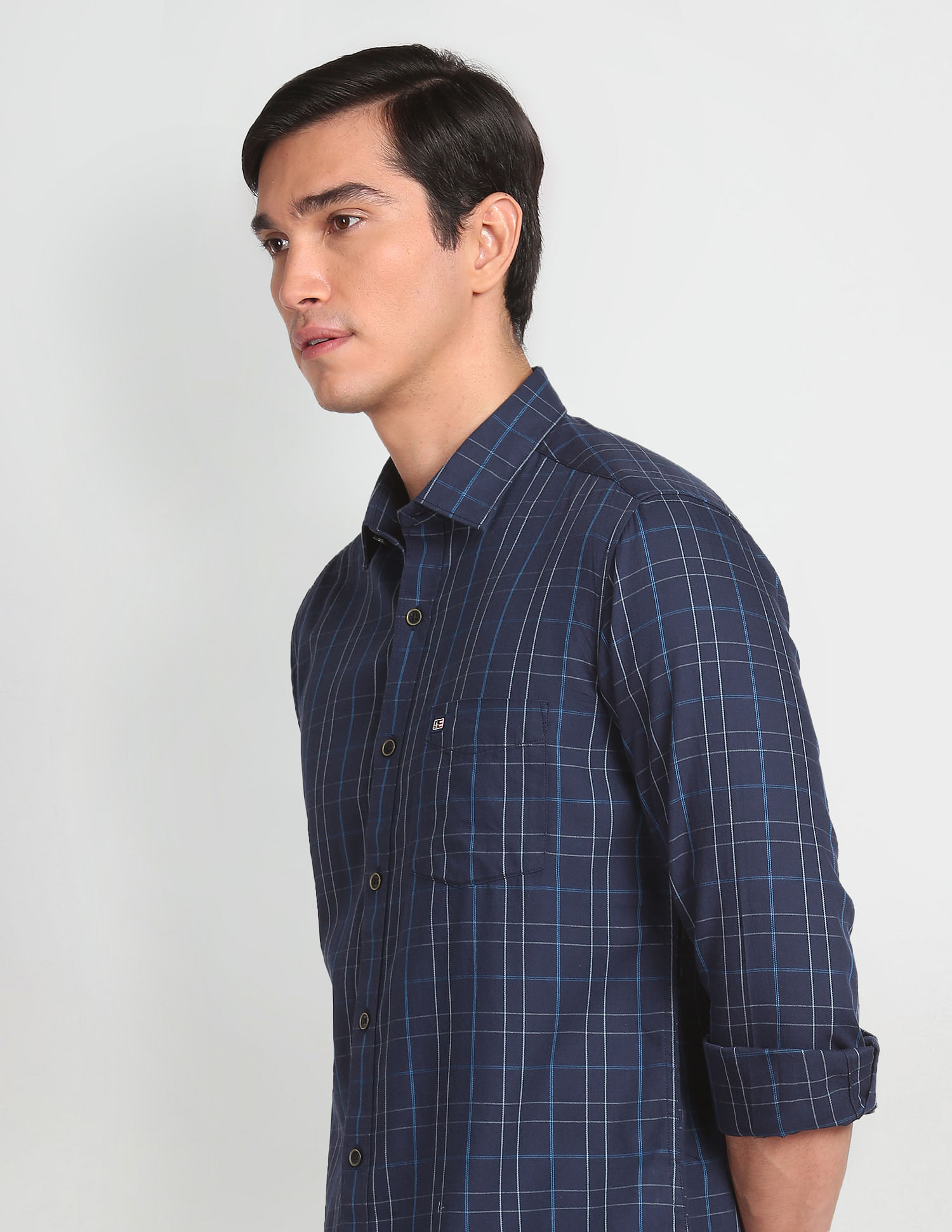 Arrow Sports Tartan Check Cotton Shirt