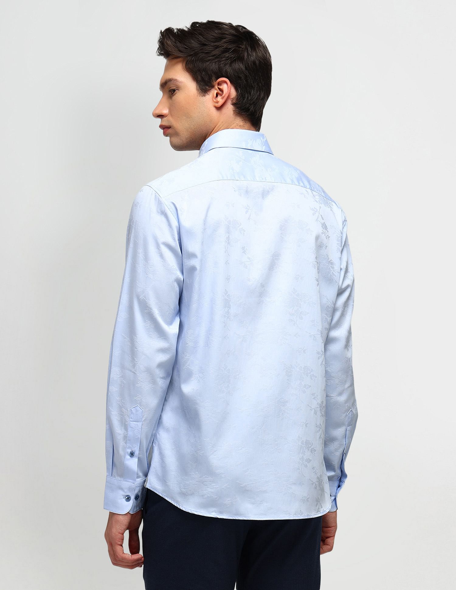 Arrow Slim Fit Textured Pattern Shirt