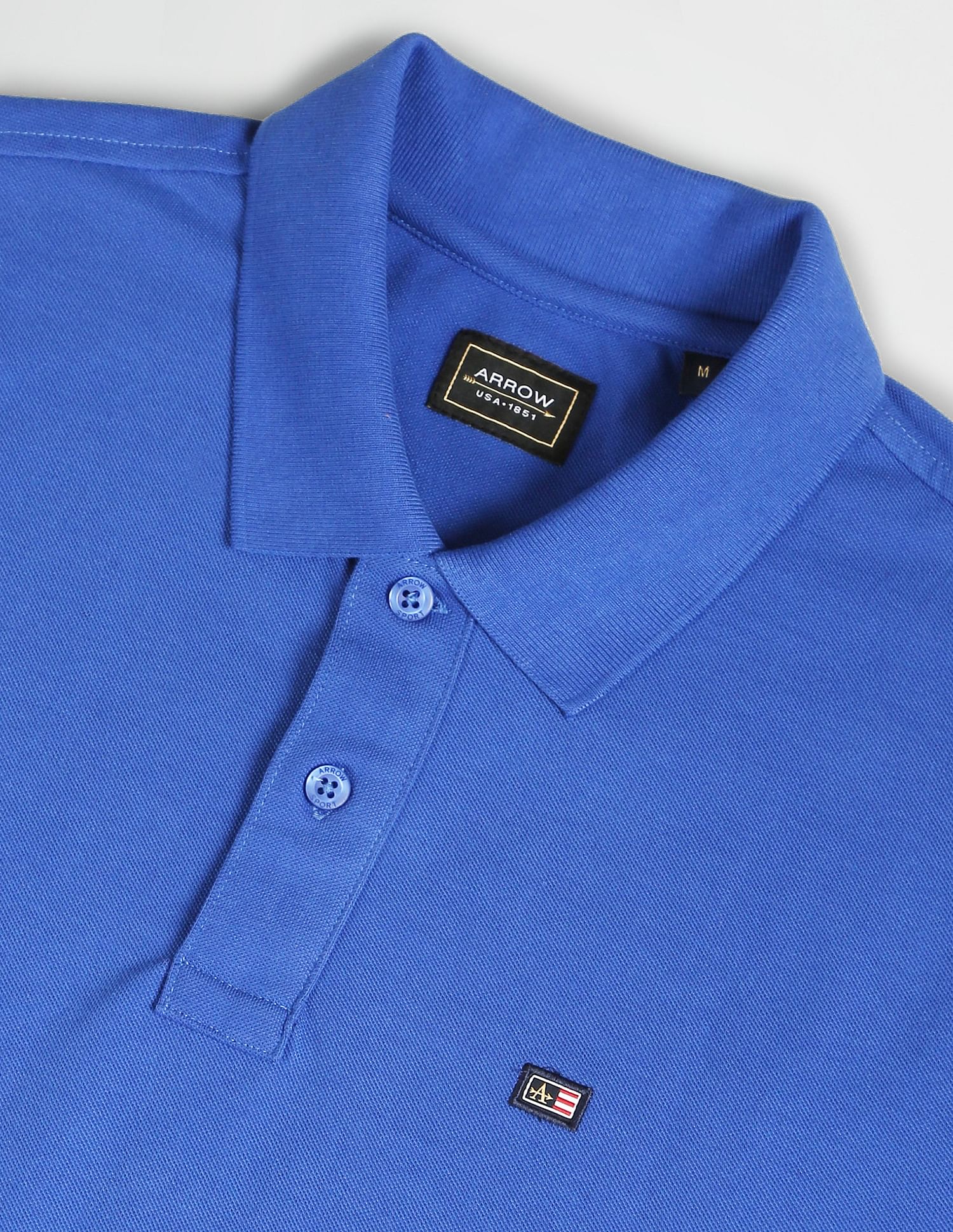Arrow Sport Solid Pique Polo Shirt
