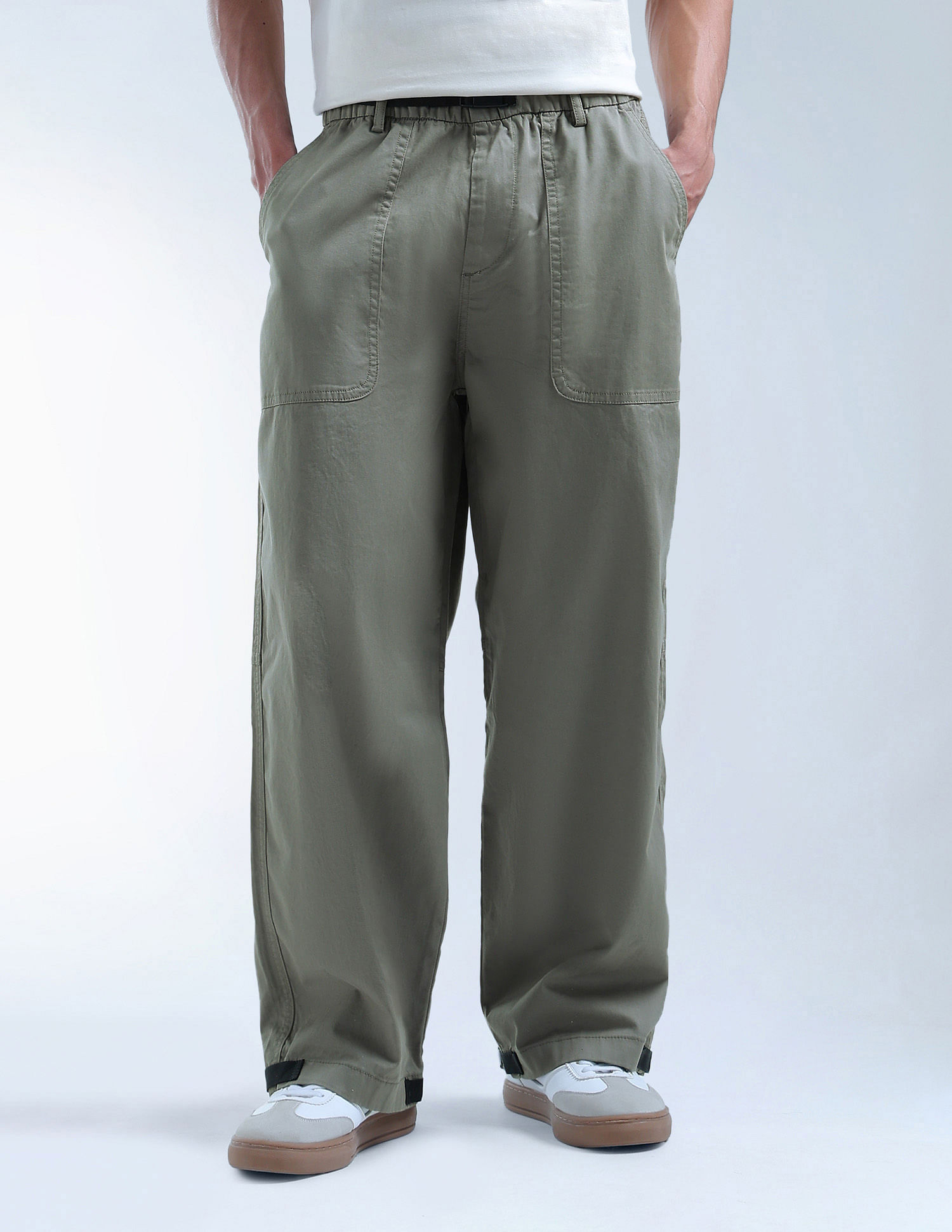 Flying Machine Twill Relaxed Fit Cargos