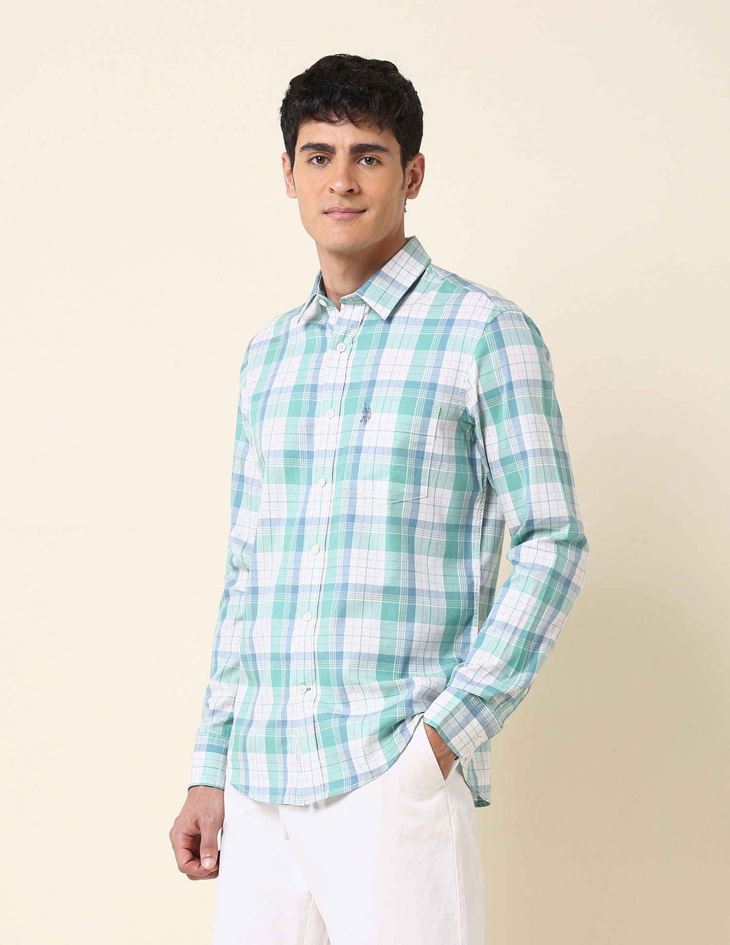 U.S. Polo Assn. Tartan Checked Tailored Fit Shirt