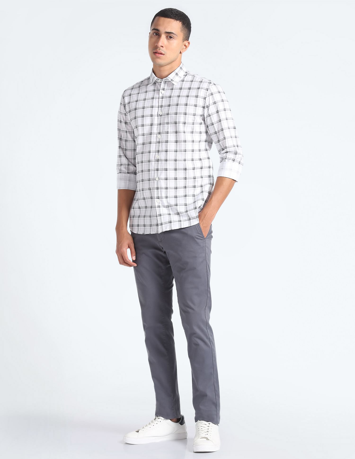 Flying Machine Tartan Check Slim Fit Shirt