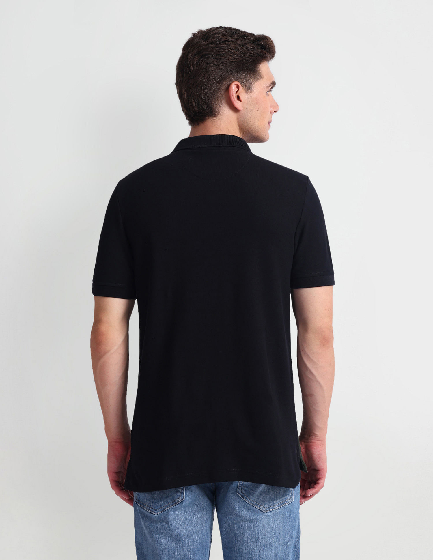 U.S. Polo Assn. Denim Co. Colour Block Muscle Fit Polo Shirt