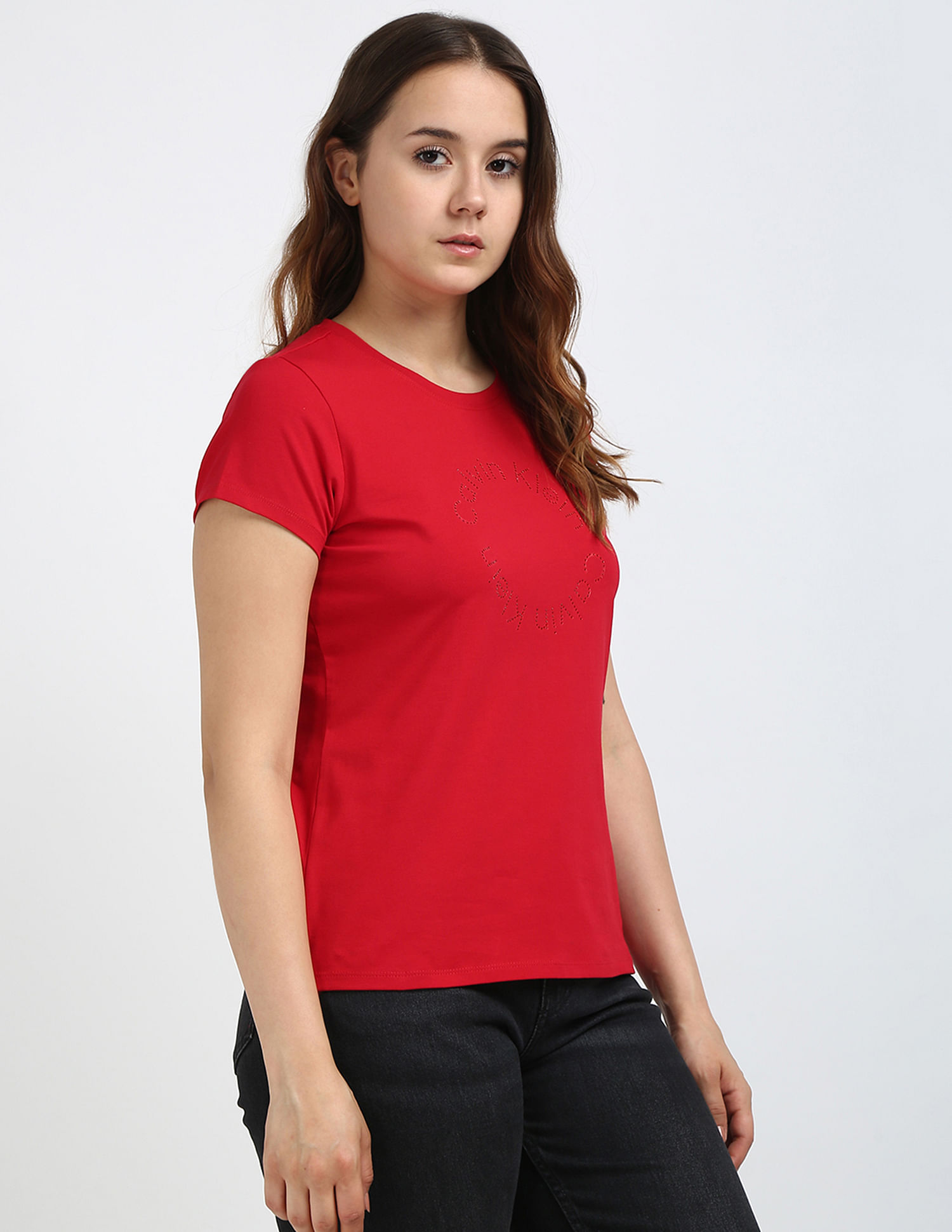 Buy Calvin Klein Jeans Circle Double Logo T-Shirt - NNNOW.com