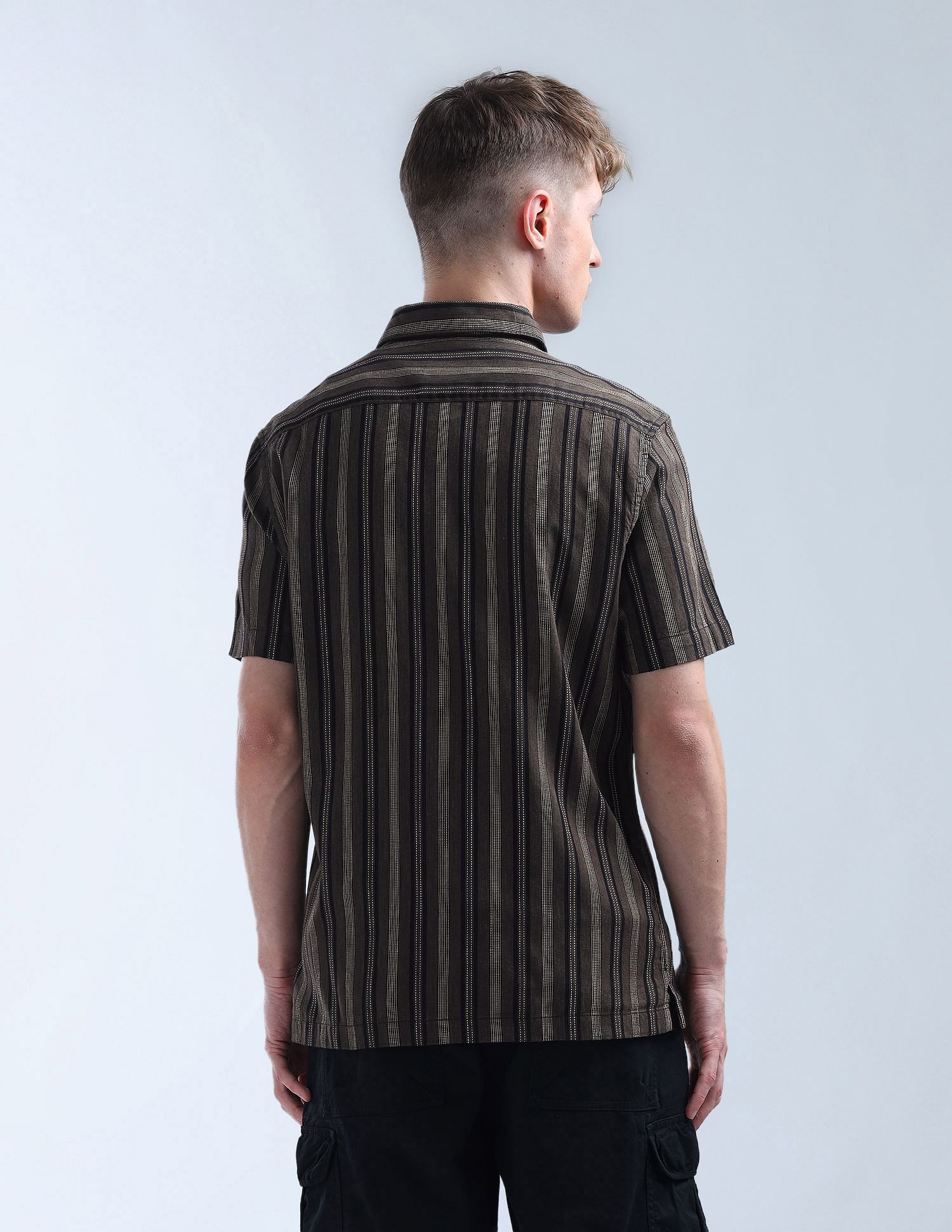 Flying Machine Vertical Striped Color Of Home Shirt