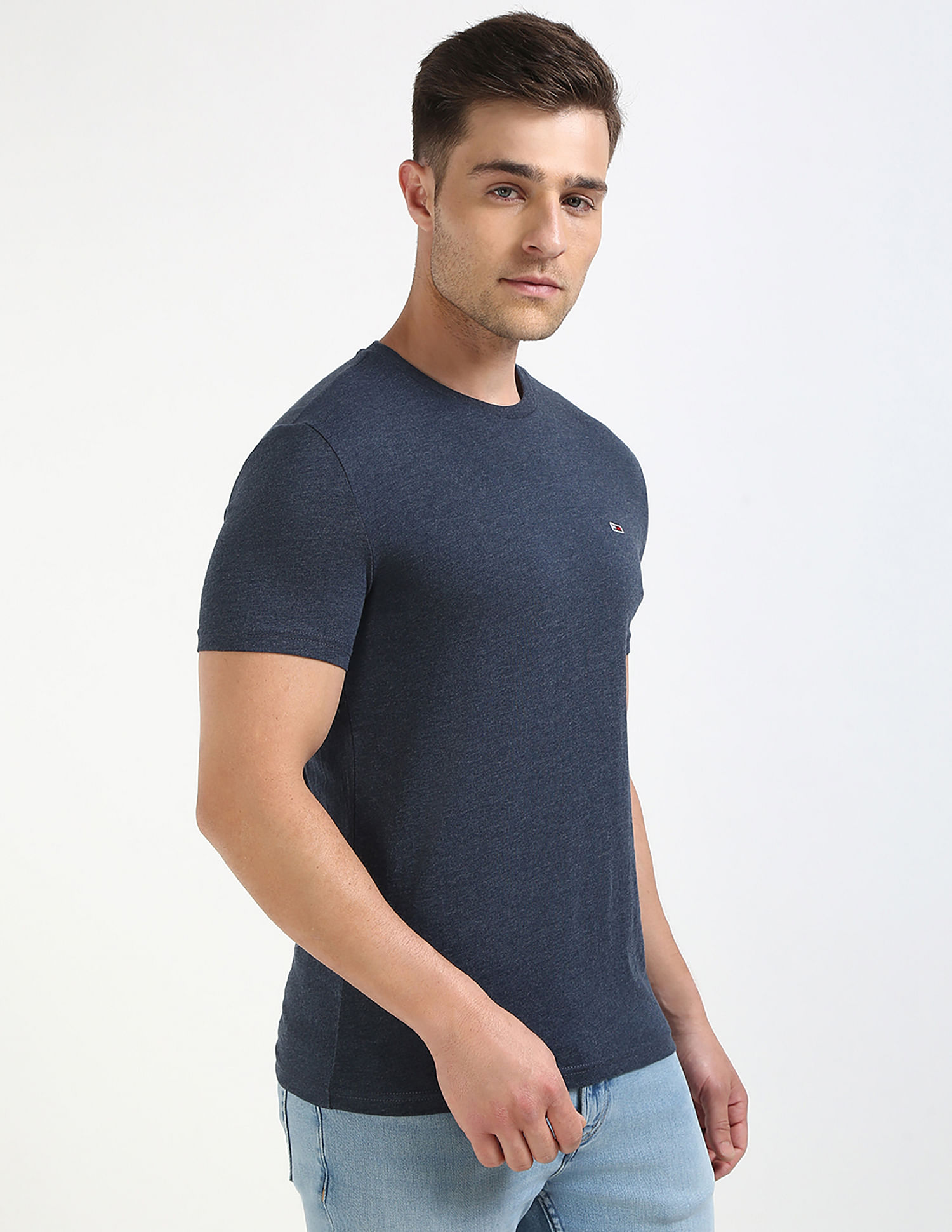 Tommy Hilfiger Solid Slim-Fit Cotton T-Shirt