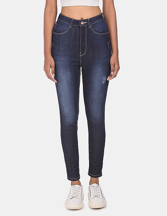 Flying Machine Women High Rise Twiggy Super Skinny Fit Jeans