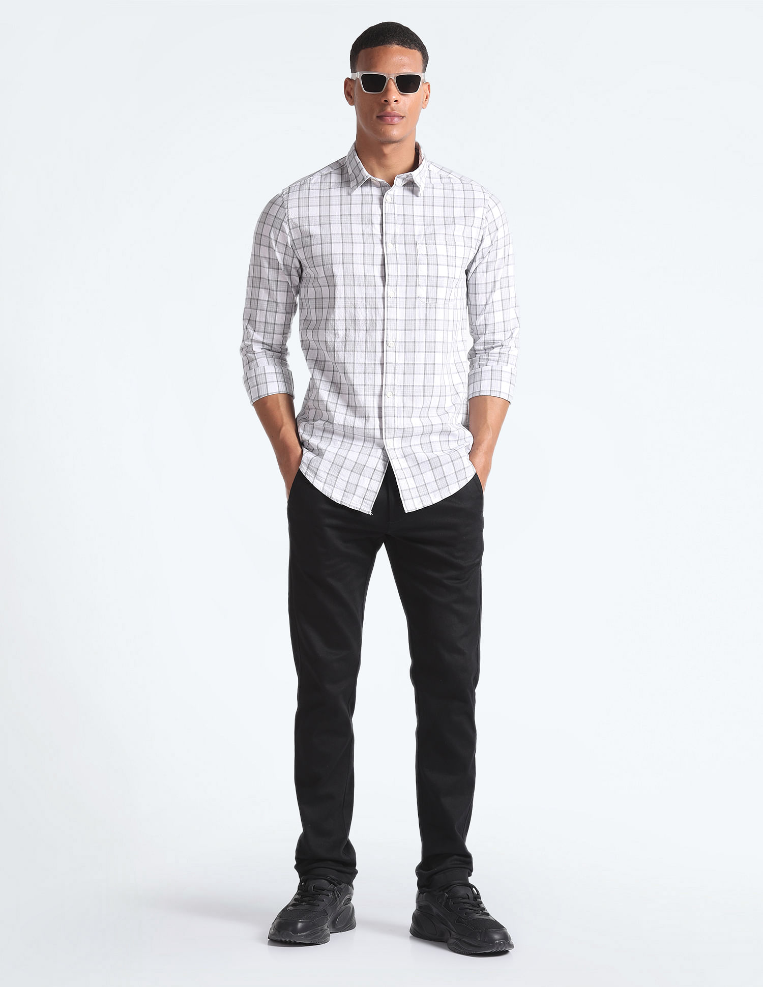 Flying Machine Tartan Check Cotton Shirt