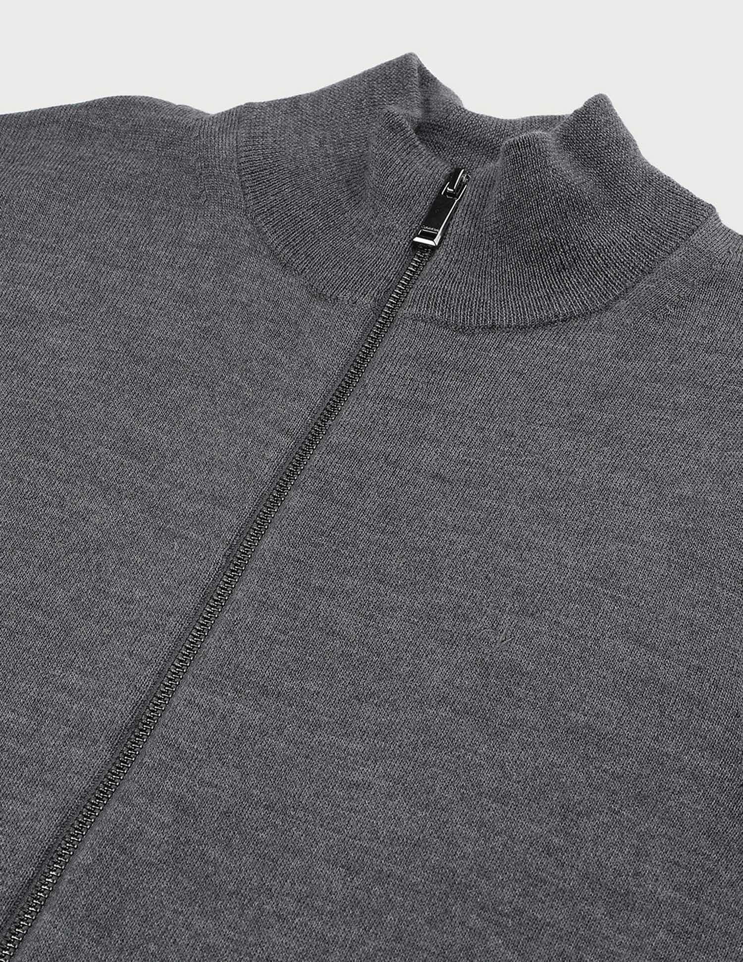 Calvin Klein Jeans Merino Rws Zip Through Sweater