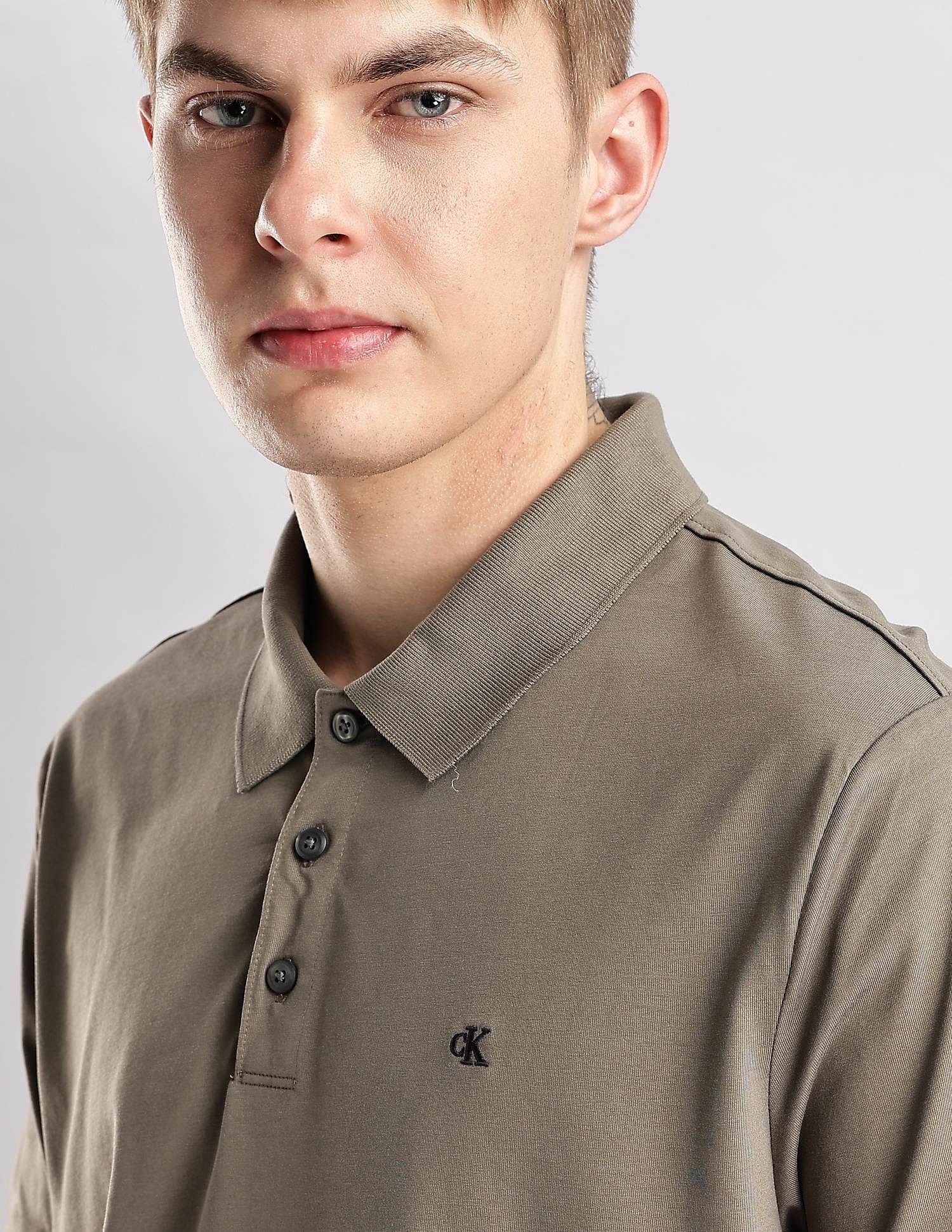 Calvin Klein Jeans Solid Regular Fit Cotton Polo Shirt