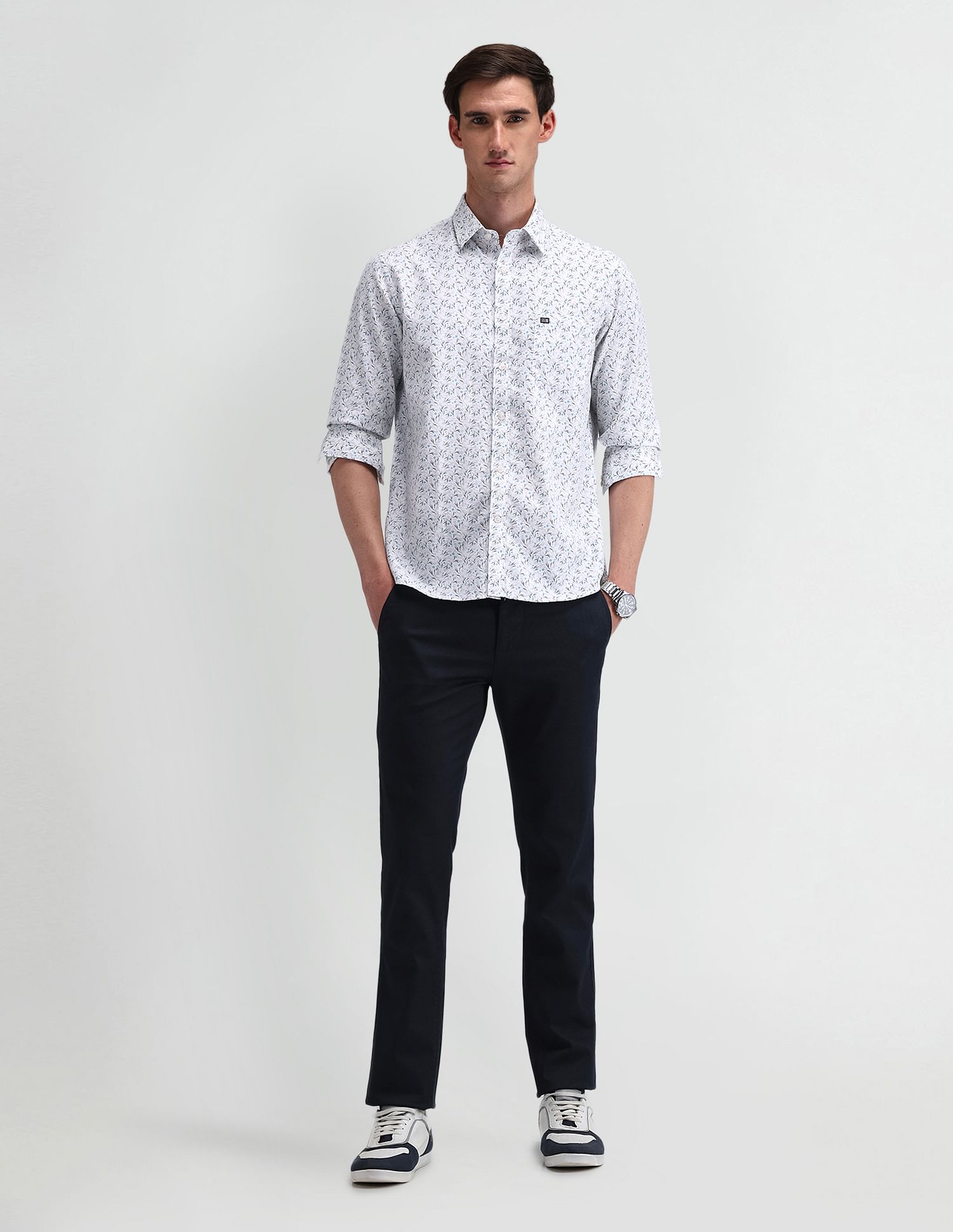 Arrow Sport Tailored Fit Floral Shirt