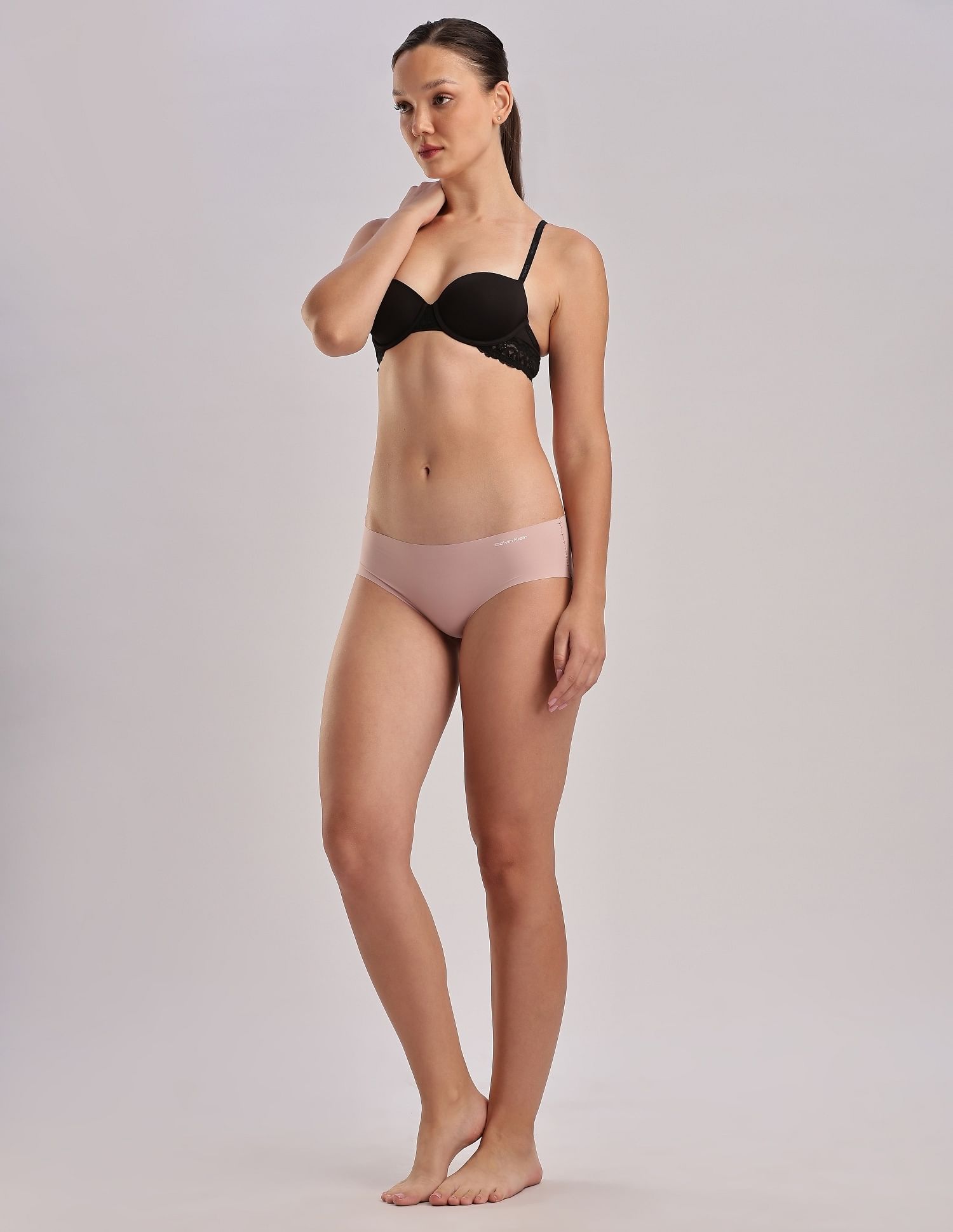 Calvin Klein Underwear Solid Mid Rise Seamless Panty - Pack Of 4