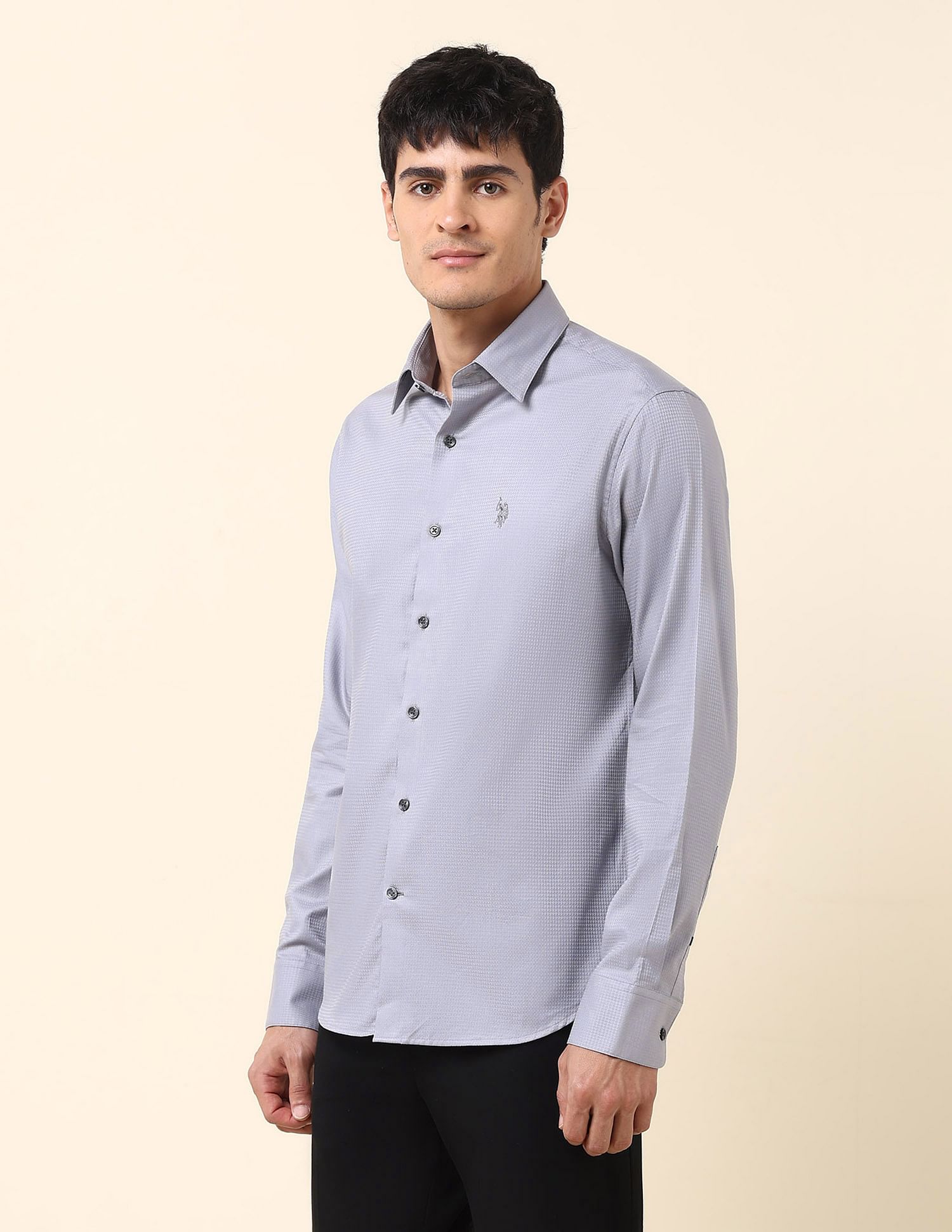 U.S. Polo Assn. Tailored Fit Textured Shirt