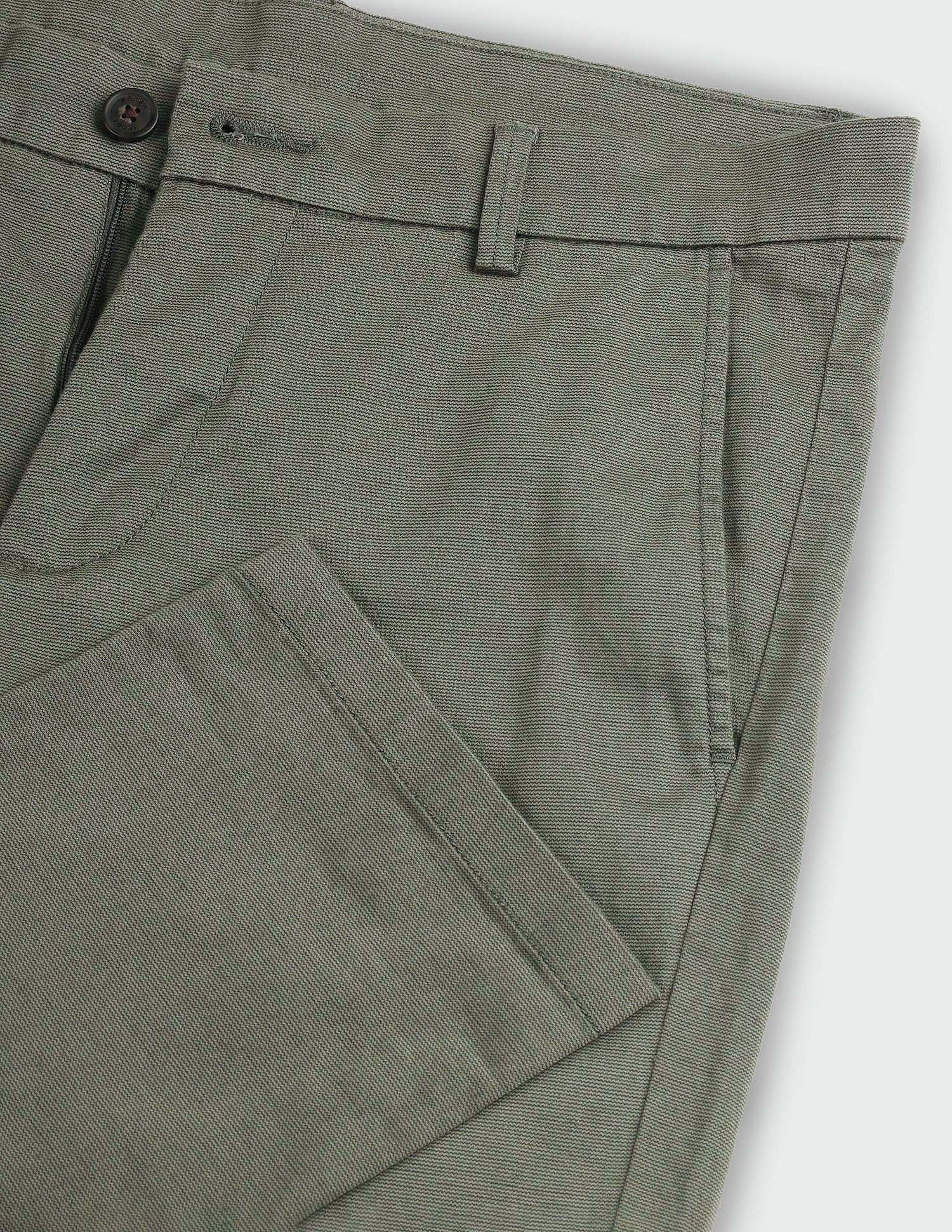 Arrow Sport Slim Fit Geometric Patterned Trousers