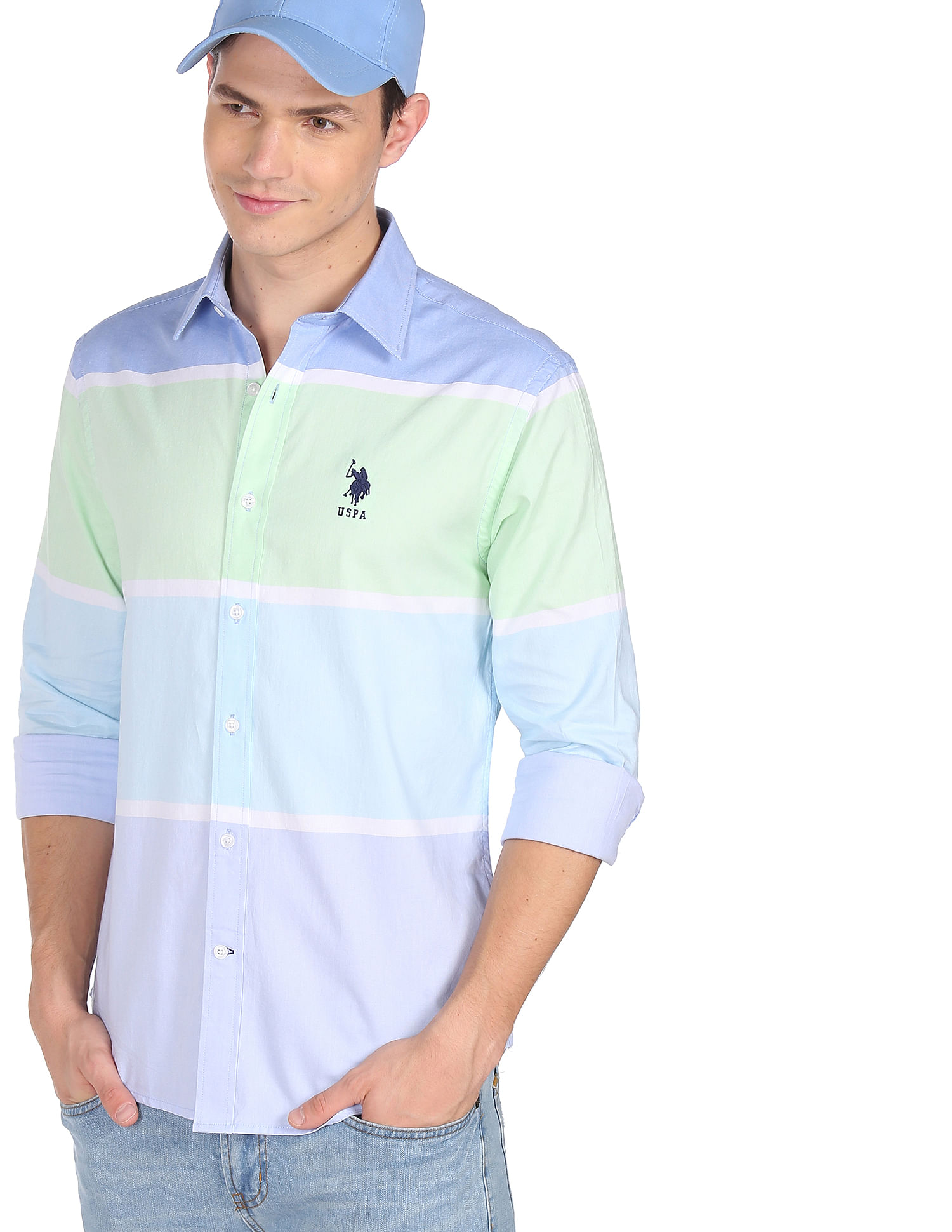 aqua blue ralph lauren shirt