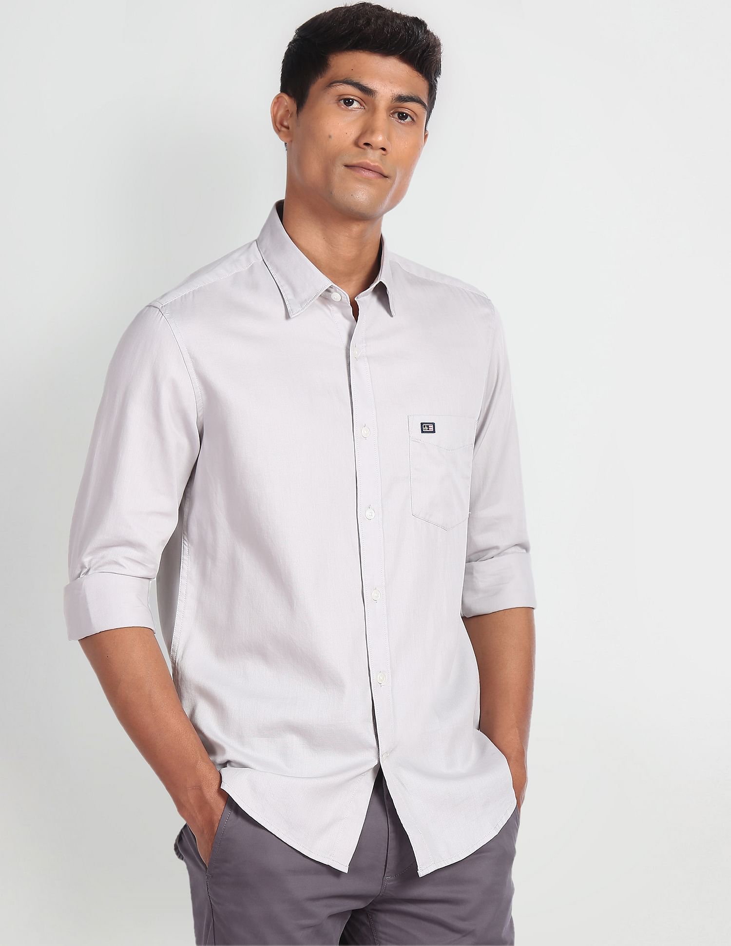 Arrow Sports Manhattan Slim Fit Dobby Shirt