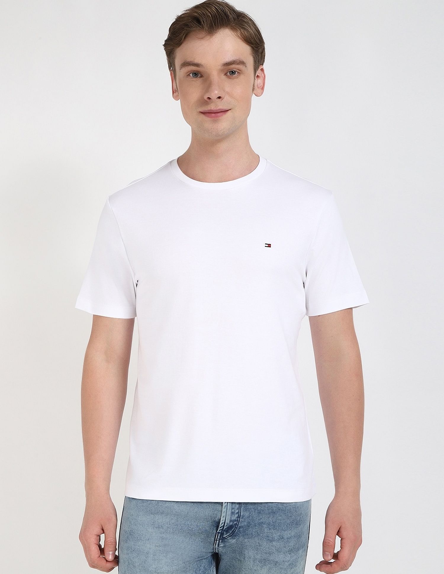 Tommy Hilfiger Solid Regular-Fit Cotton T-Shirt