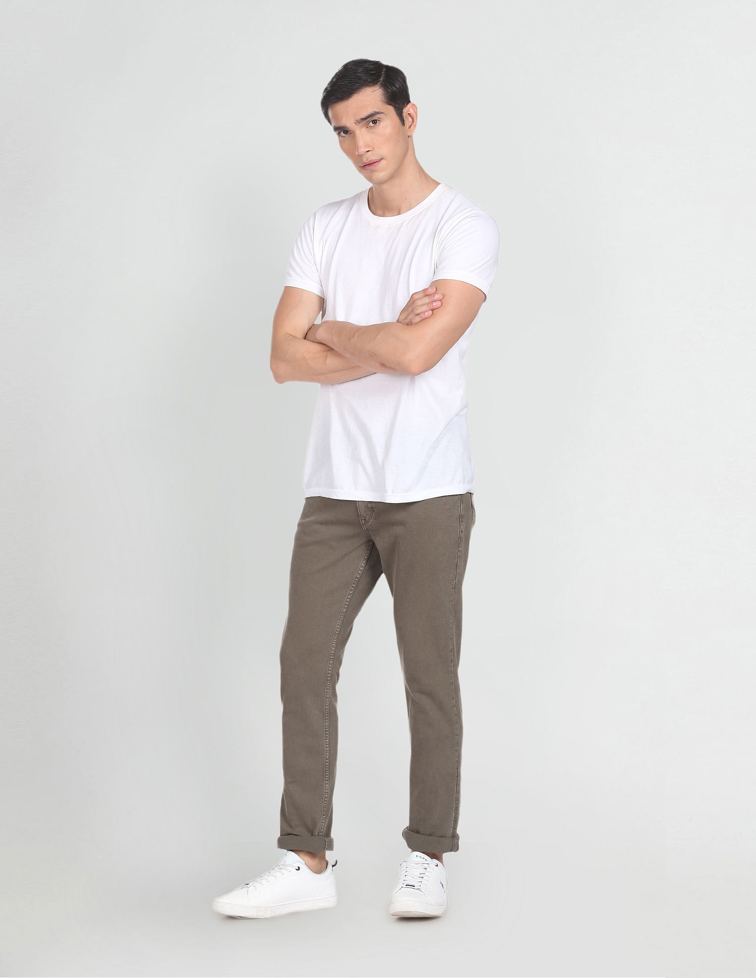 U.S. Polo Assn. Denim Co. Brandon Slim Tapered Fit Olive Jeans