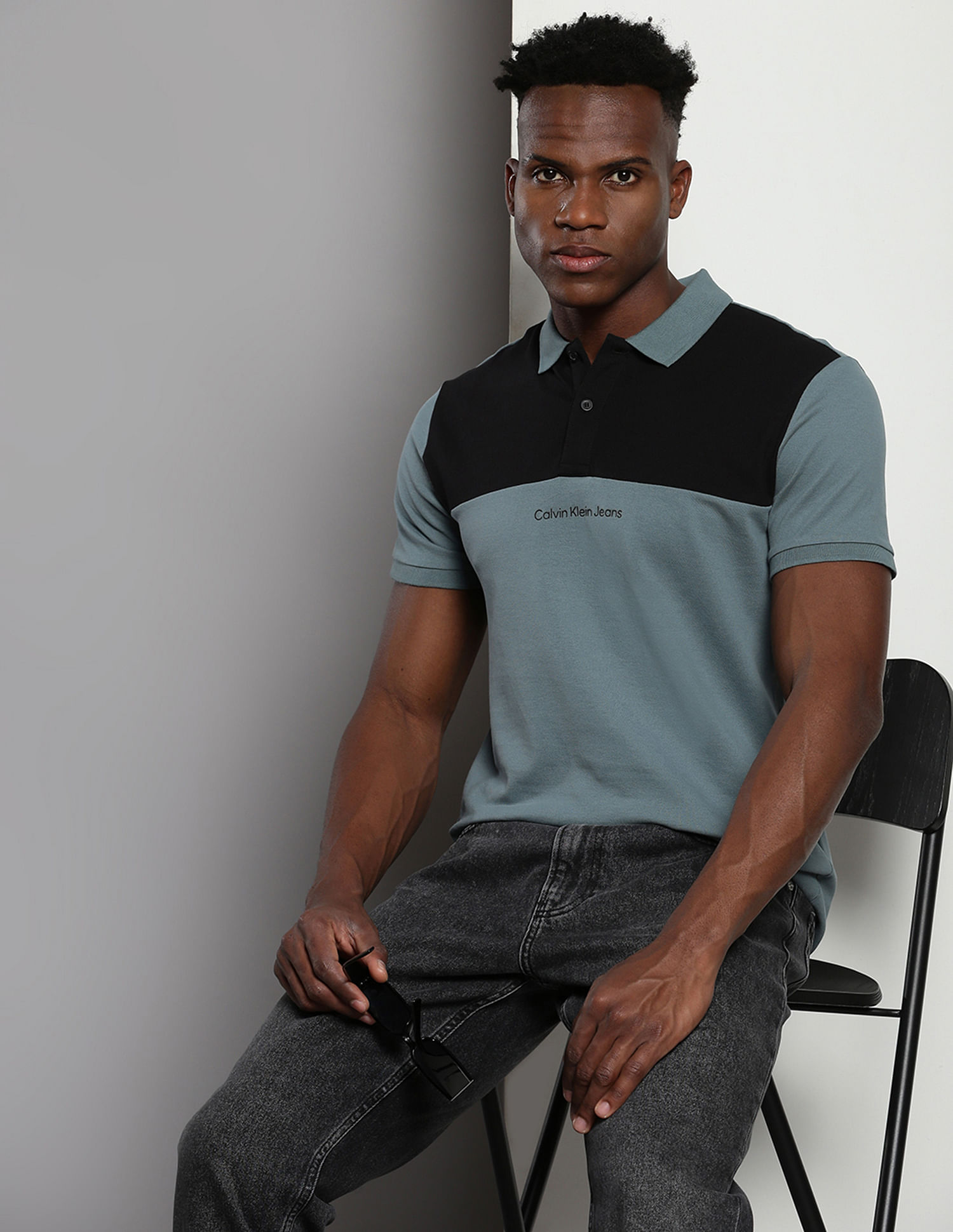 Buy Calvin Klein Colour Block Slim Polo Shirt NNNOW